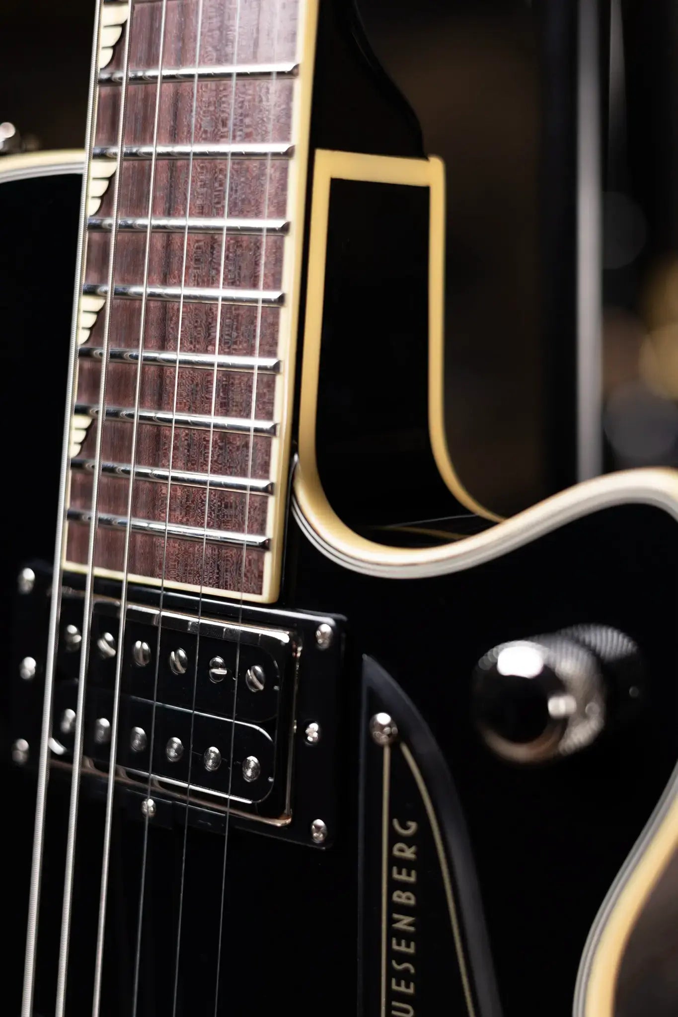 Duesenberg Fantom S Electric Guitar - Black with Hardshell Case