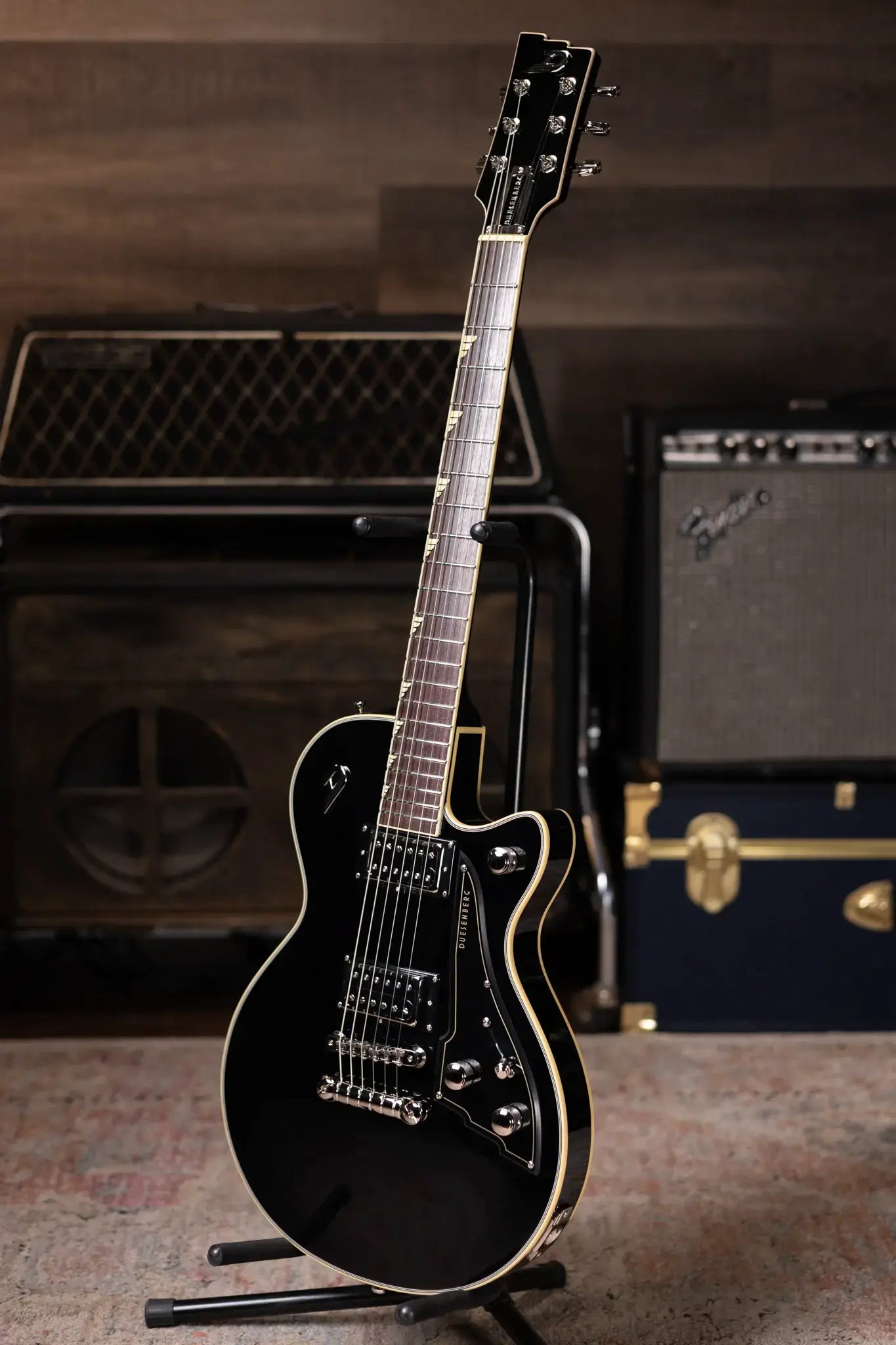 Duesenberg Fantom S Electric Guitar - Black with Hardshell Case