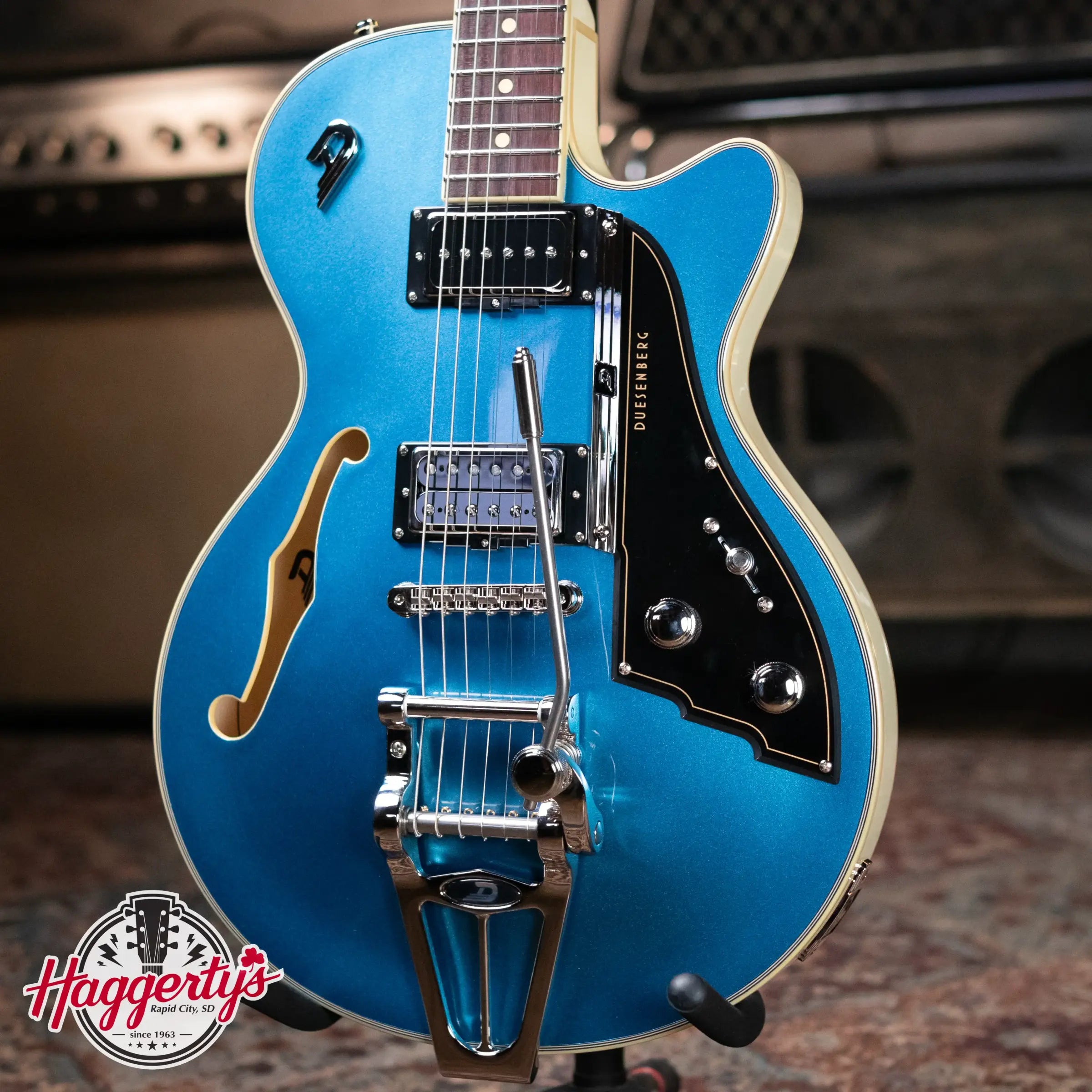 Duesenberg Starplayer TV Duo-Tone - Catalina Blue with Hardshell Case