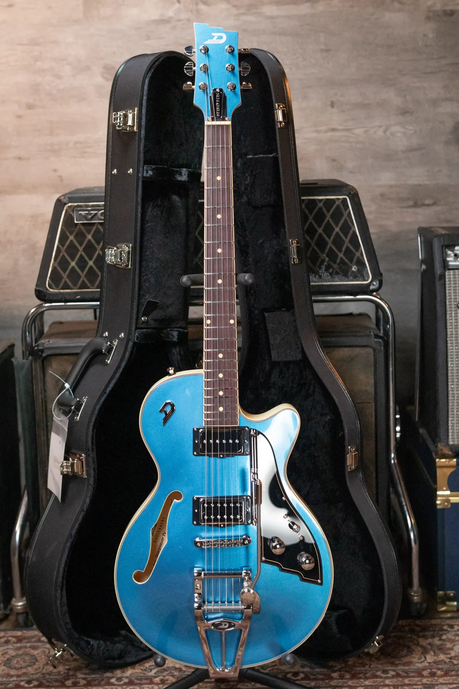 Duesenberg Starplayer TV Duo-Tone - Catalina Blue with Hardshell Case