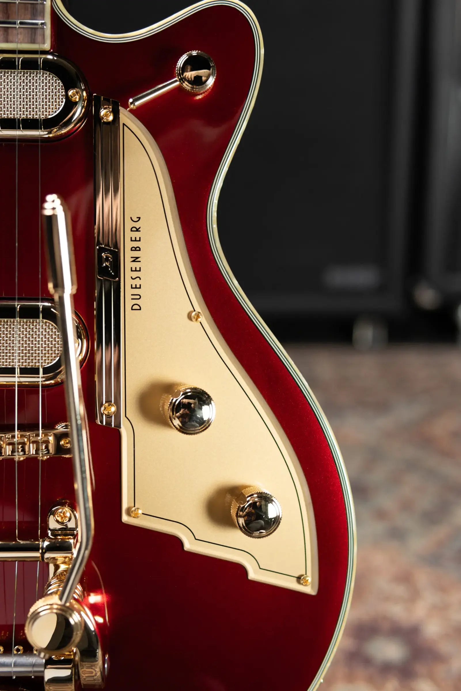 Duesenberg Starplayer TV Phonic Semi-Hollow Electric Guitar - Balboa Pearl Red with Hardshell Case