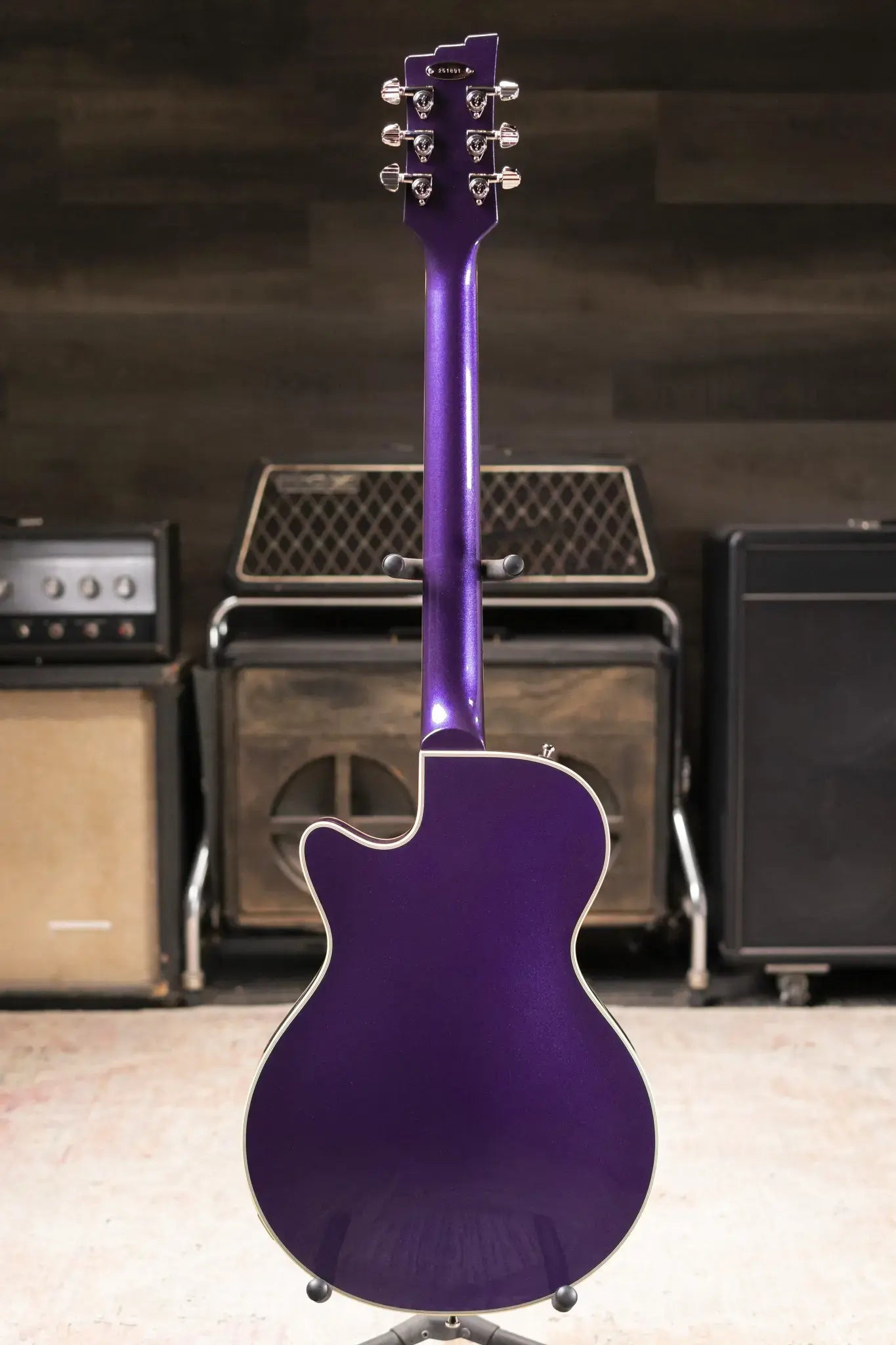 Duesenberg Starplayer TV Semi-Hollow Electric Guitar - Galaxy Purple Burst with Hardshell Case