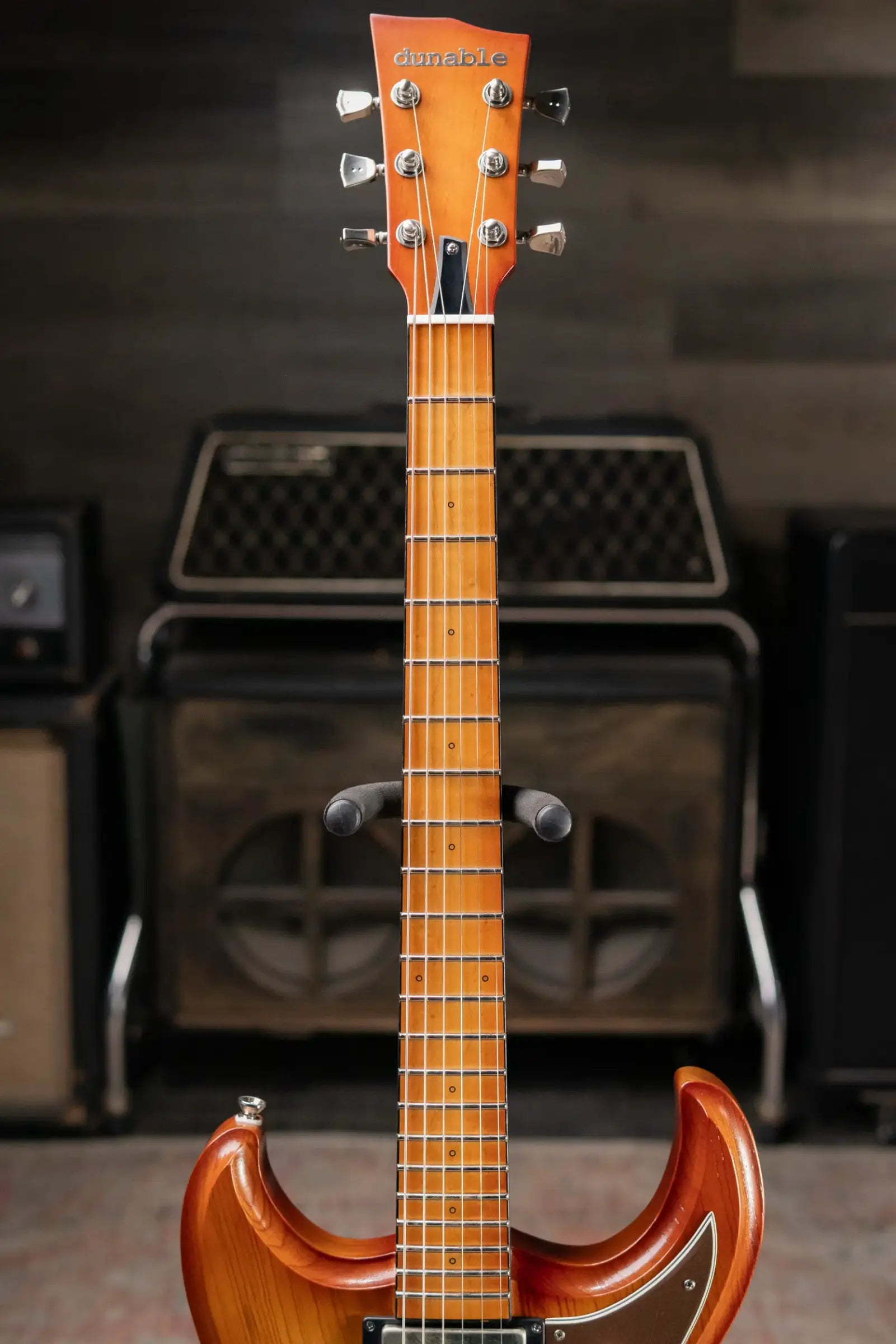 Dunable Custom Shop Gnarwhal Electric Guitar - Amber Burst with Hardshell Case