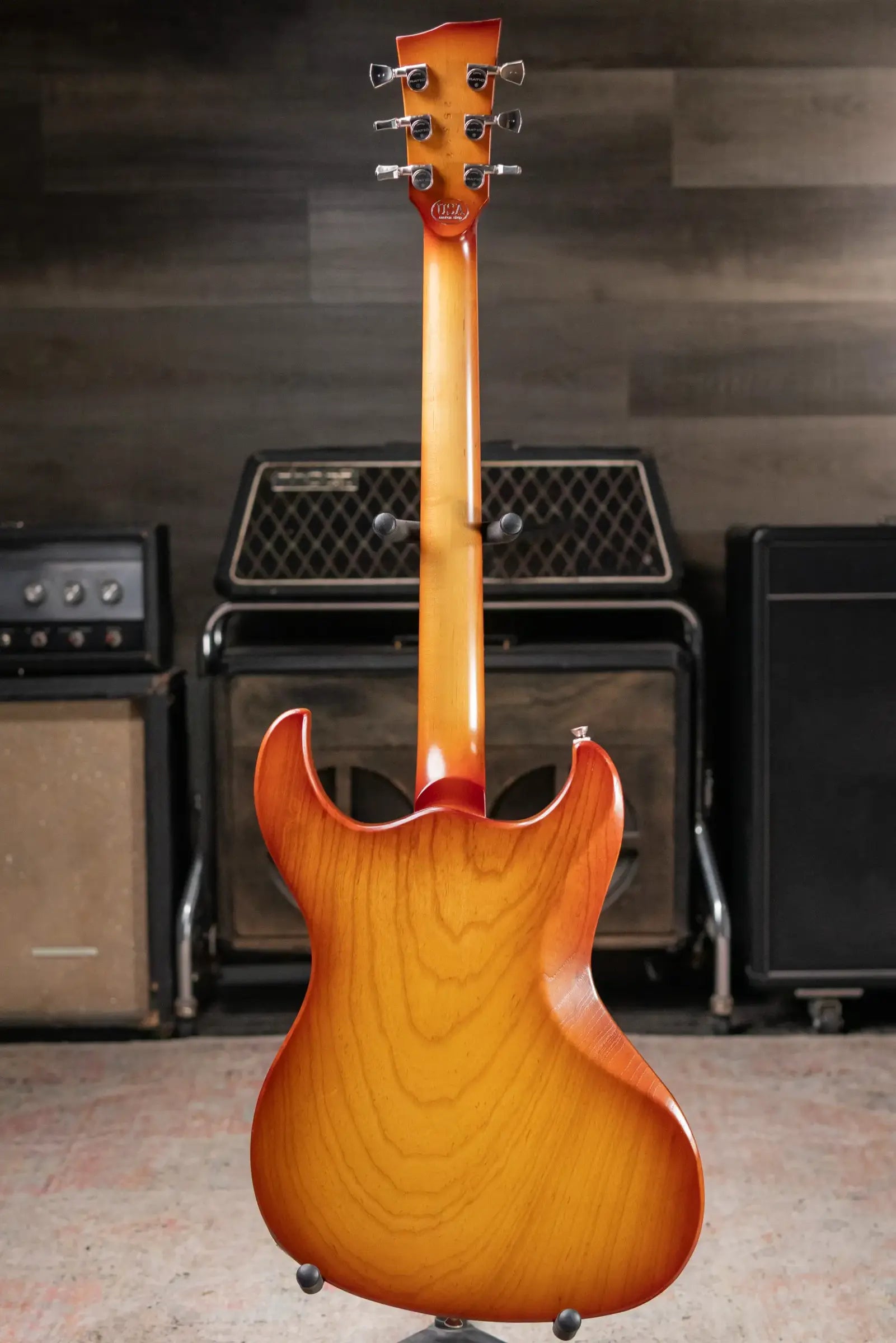 Dunable Custom Shop Gnarwhal Electric Guitar - Amber Burst with Hardshell Case