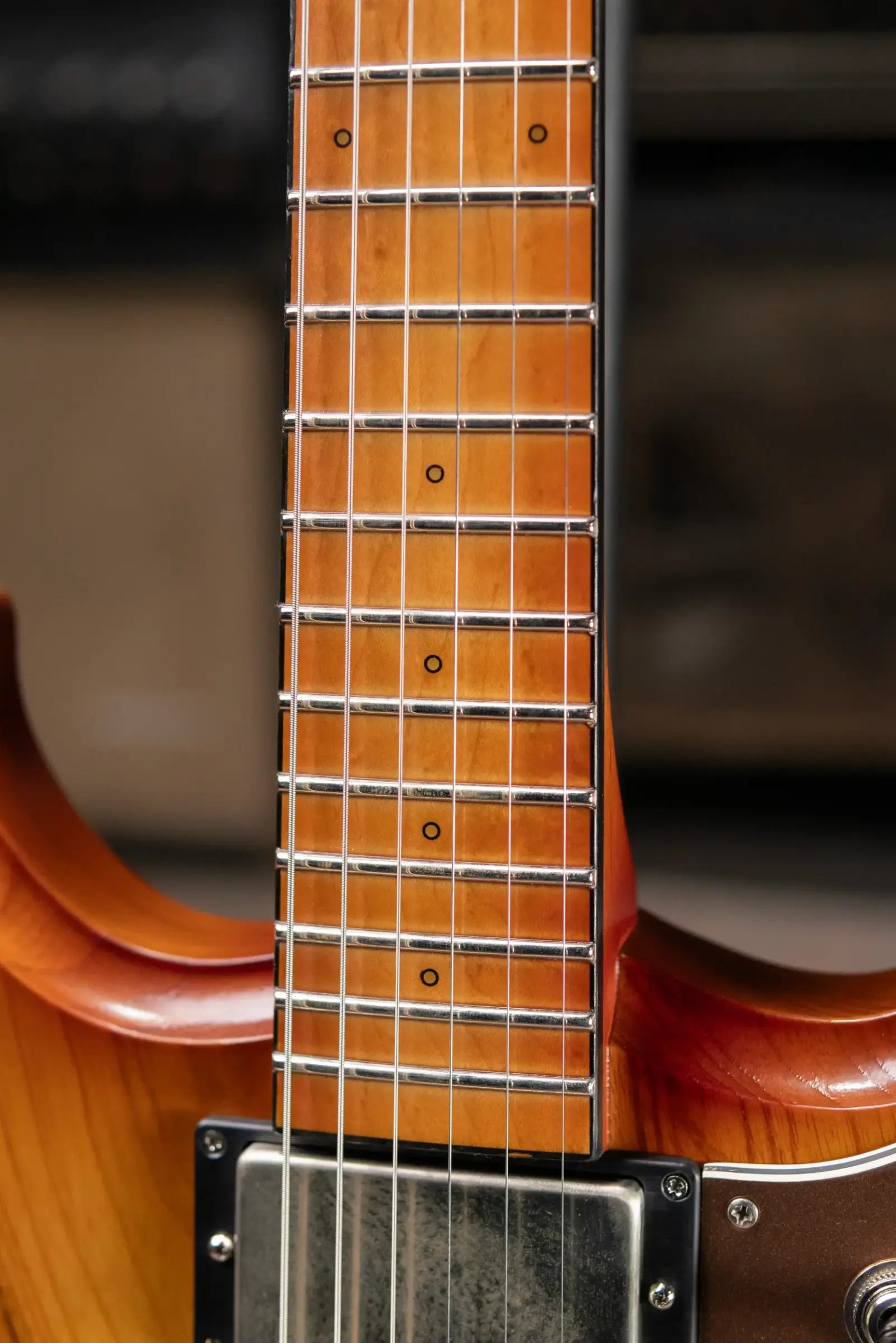 Dunable Custom Shop Gnarwhal Electric Guitar - Amber Burst with Hardshell Case