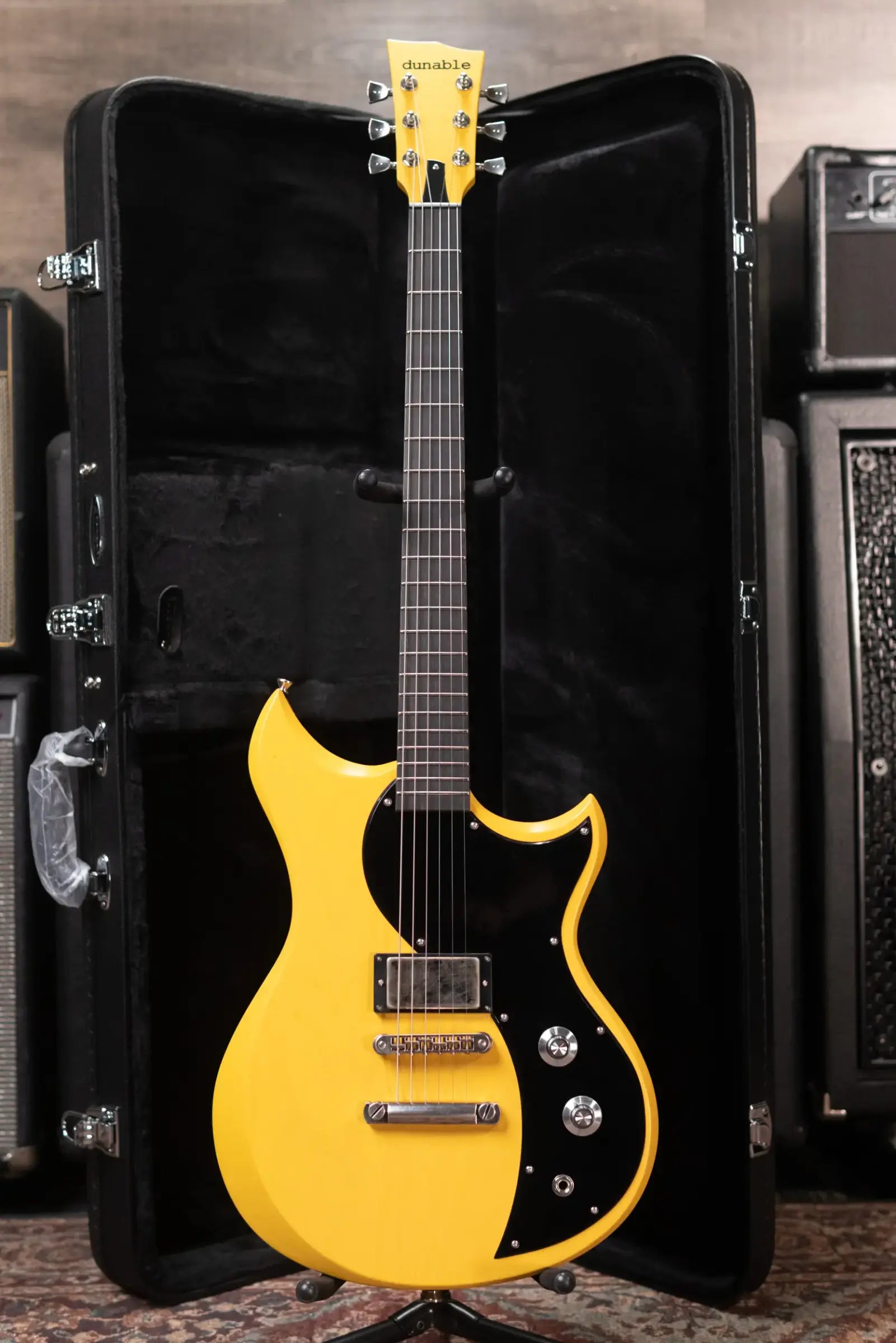 Dunable USA Custom Shop Cyclops Electric Guitar - TV Yellow with Hardshell Case