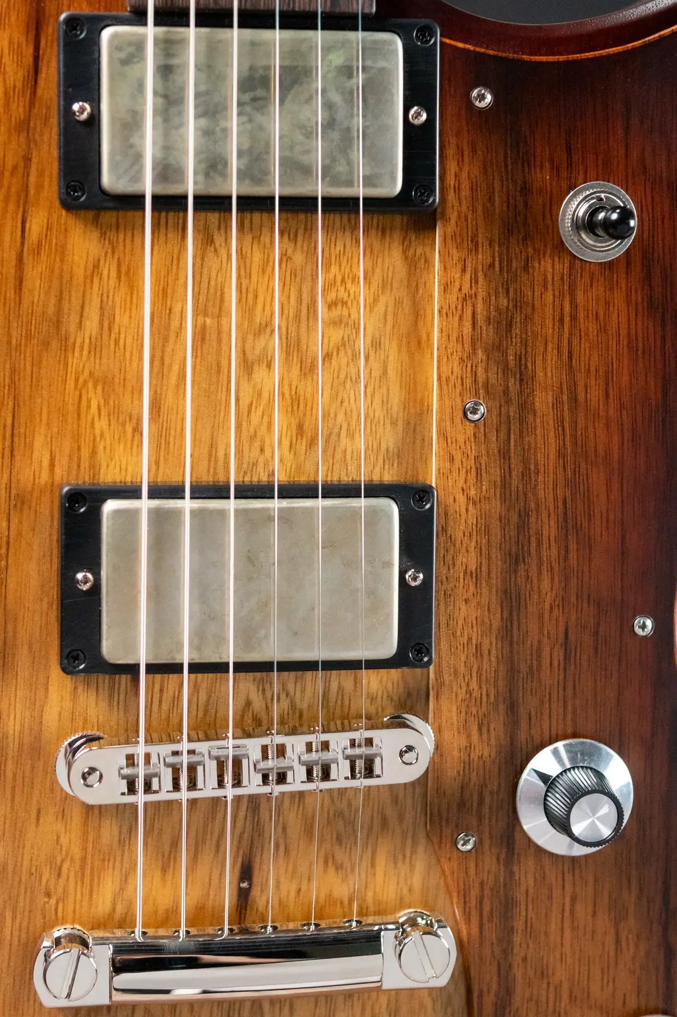 Dunable USA Yeti Electric Guitar - Black Limba Tobacco with Hardshell Case