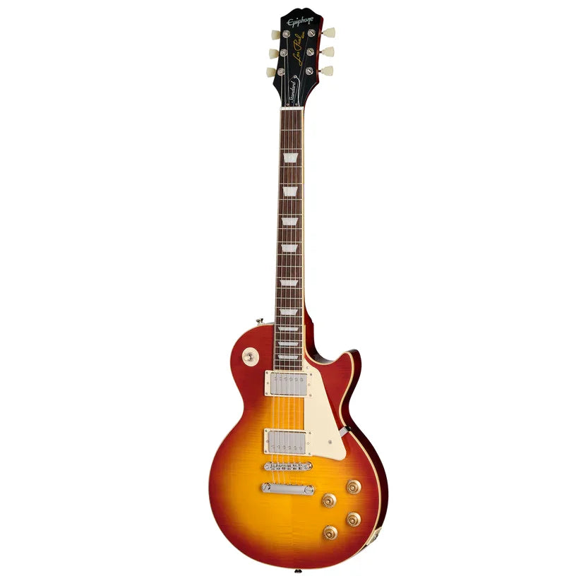 Epiphone Les Paul Standard 50s Figured Electric Guitar - Washed Cherry Sunburst with Gig Bag