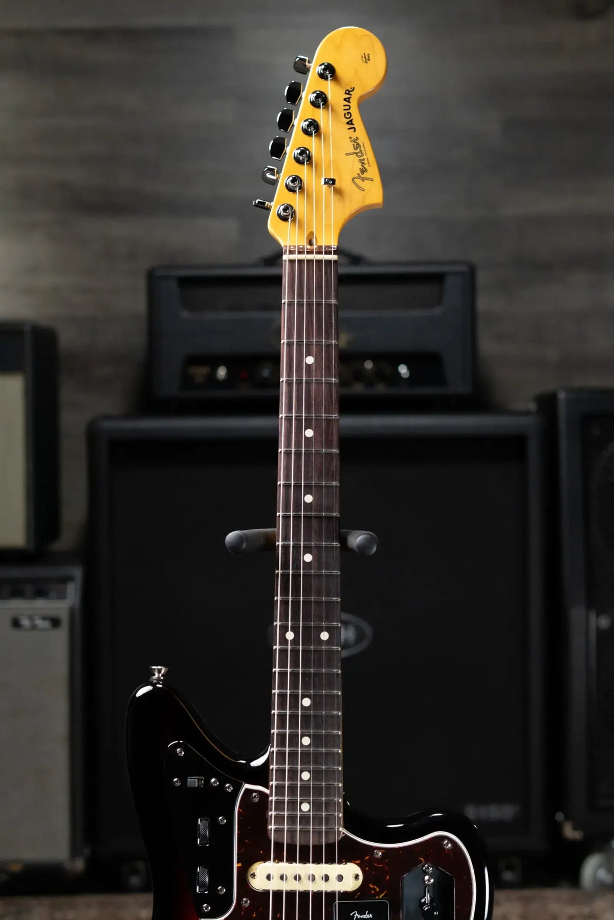Fender American Professional Jaguar Electric Guitar - 3-Color Sunburst with Hardshell Case