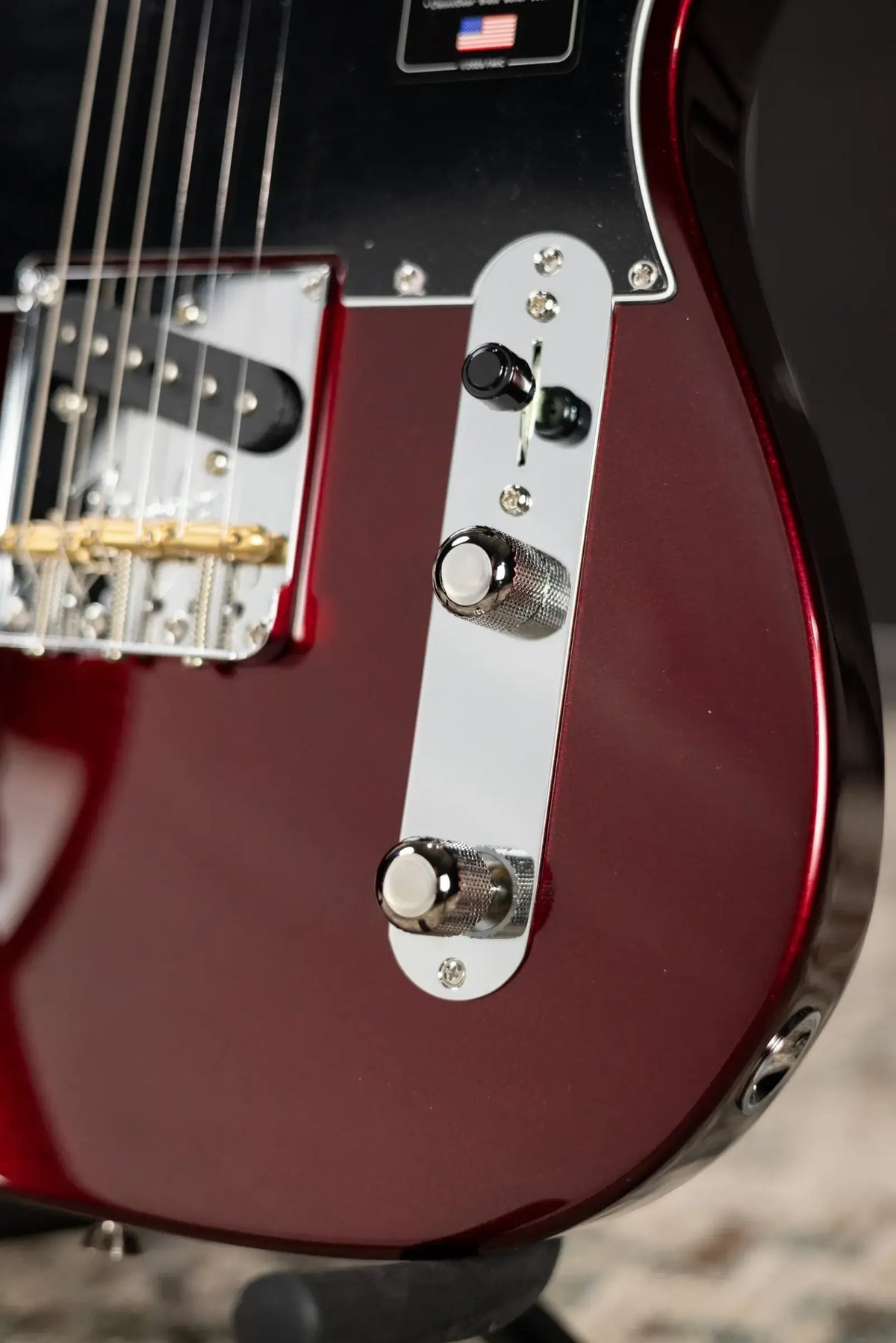 Fender American Professional Telecaster Electric Guitar - Oxblood with Hardshell Case