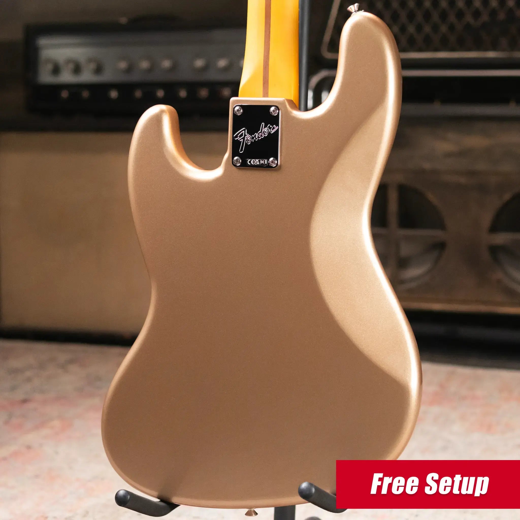 Fender American Professional Classic Jazz Bass - Faded Firemist Gold with Gig Bag