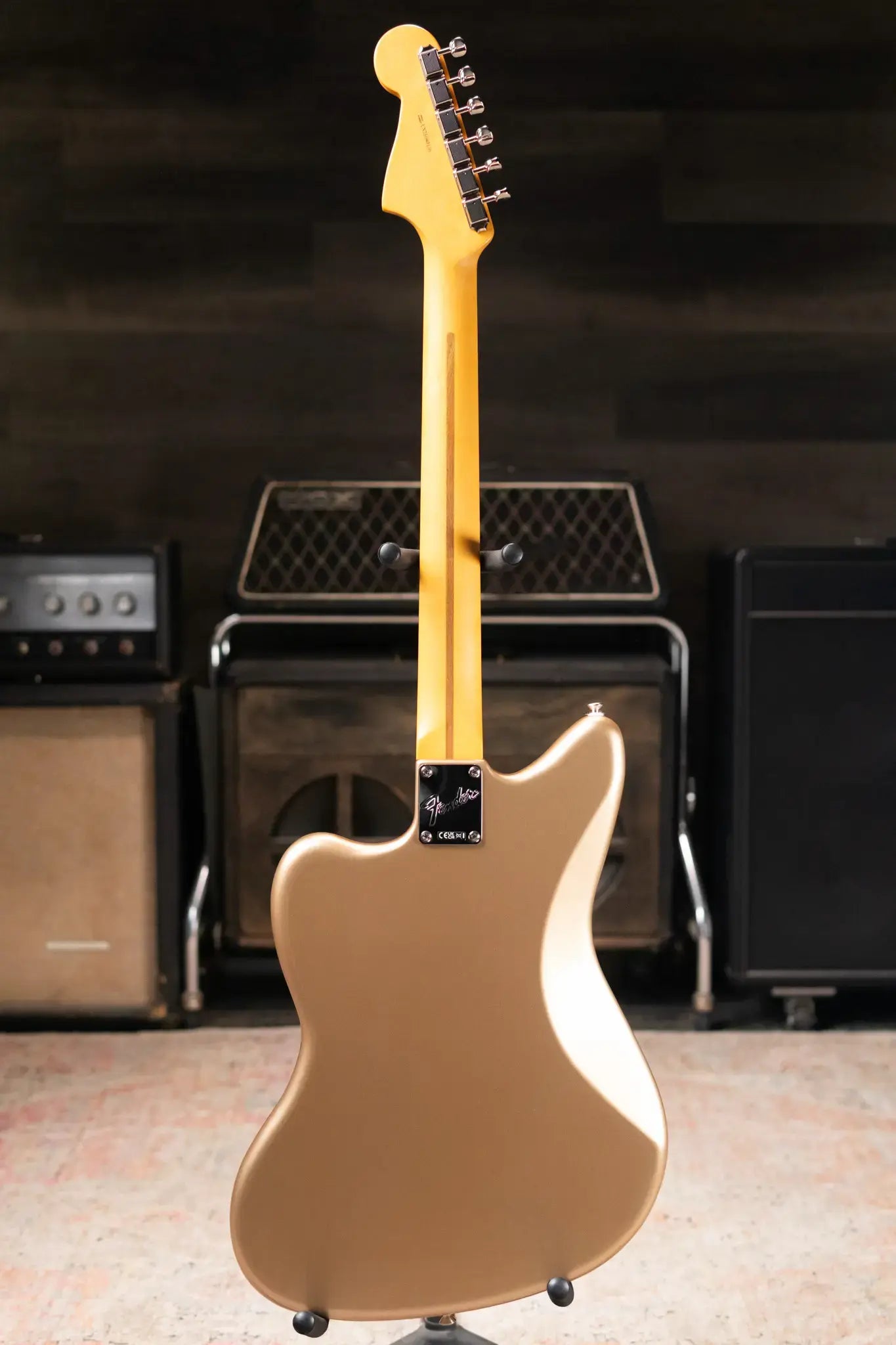 Fender American Professional Classic Jazzmaster Electric Guitar - Faded Firemist Gold with Gig Bag