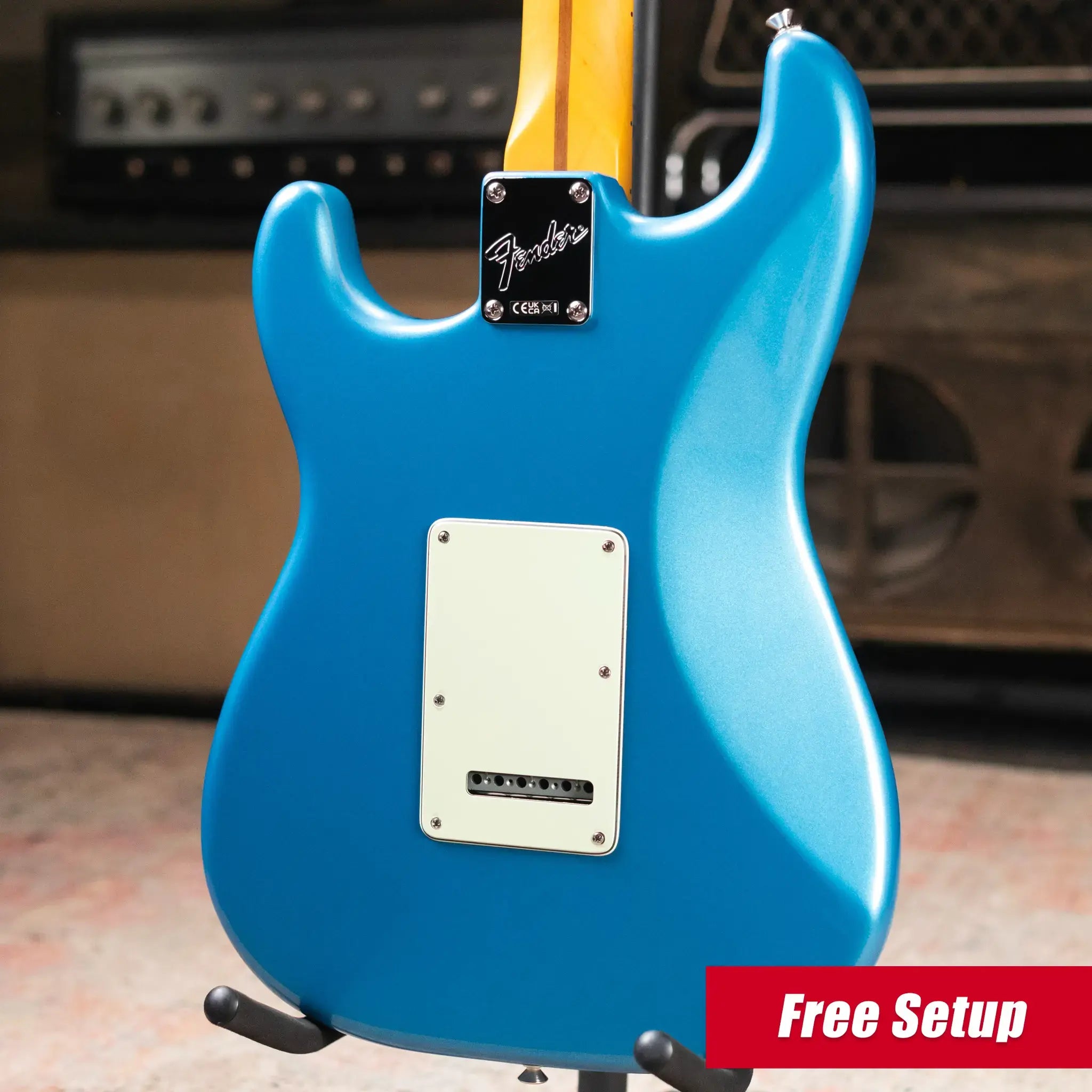 Fender American Professional Classic Stratocaster Electric Guitar - Faded Lake Placid Blue with Gig Bag