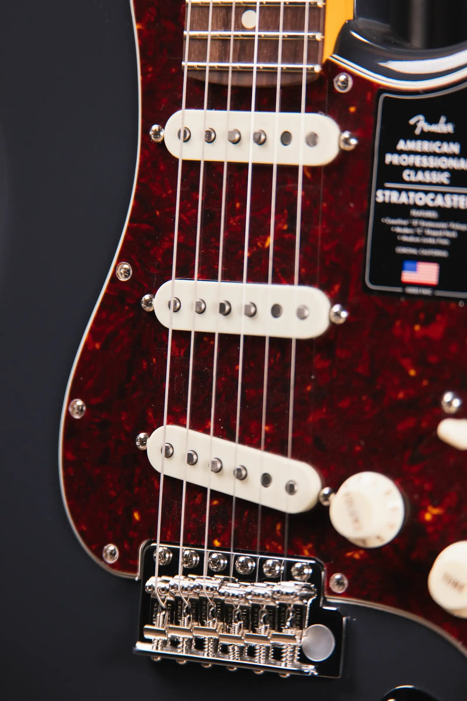 Fender American Professional Classic Stratocaster - Faded Black with Gig Bag