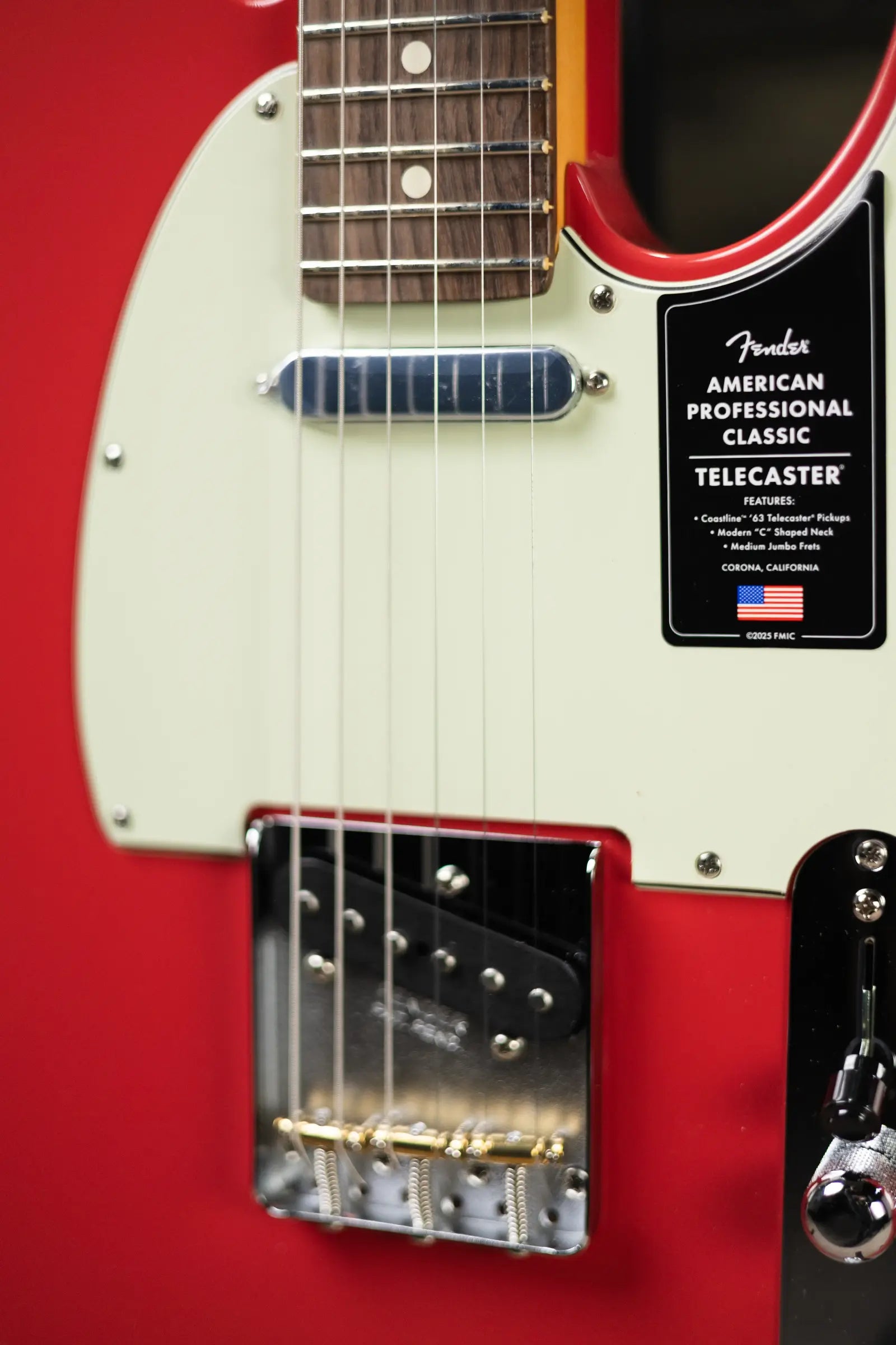 Fender American Professional Classic Telecaster Electric Guitar - Faded Dakota Red with Gig Bag