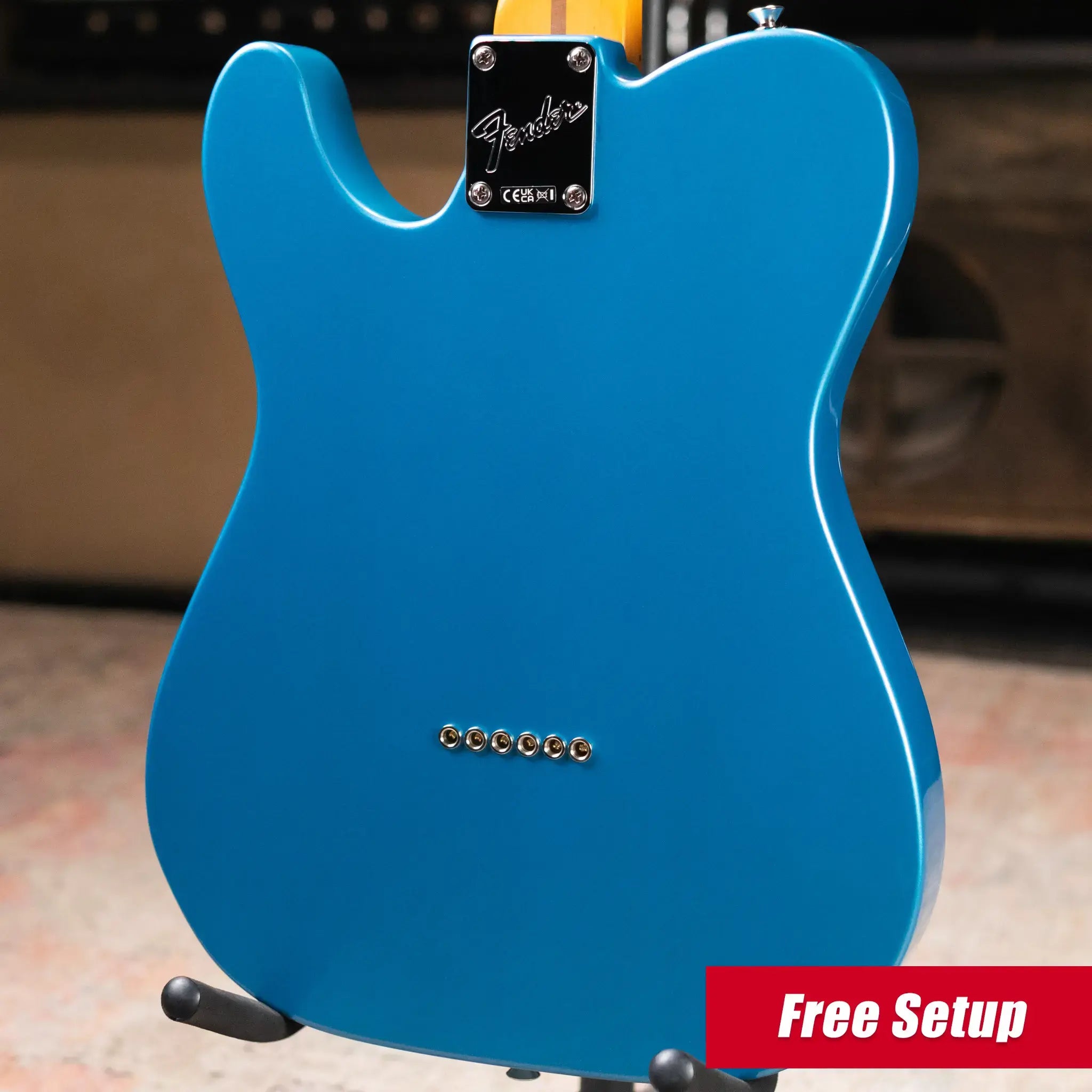 Fender American Professional Classic Telecaster Electric Guitar - Faded Lake Placid Blue with Gig Bag