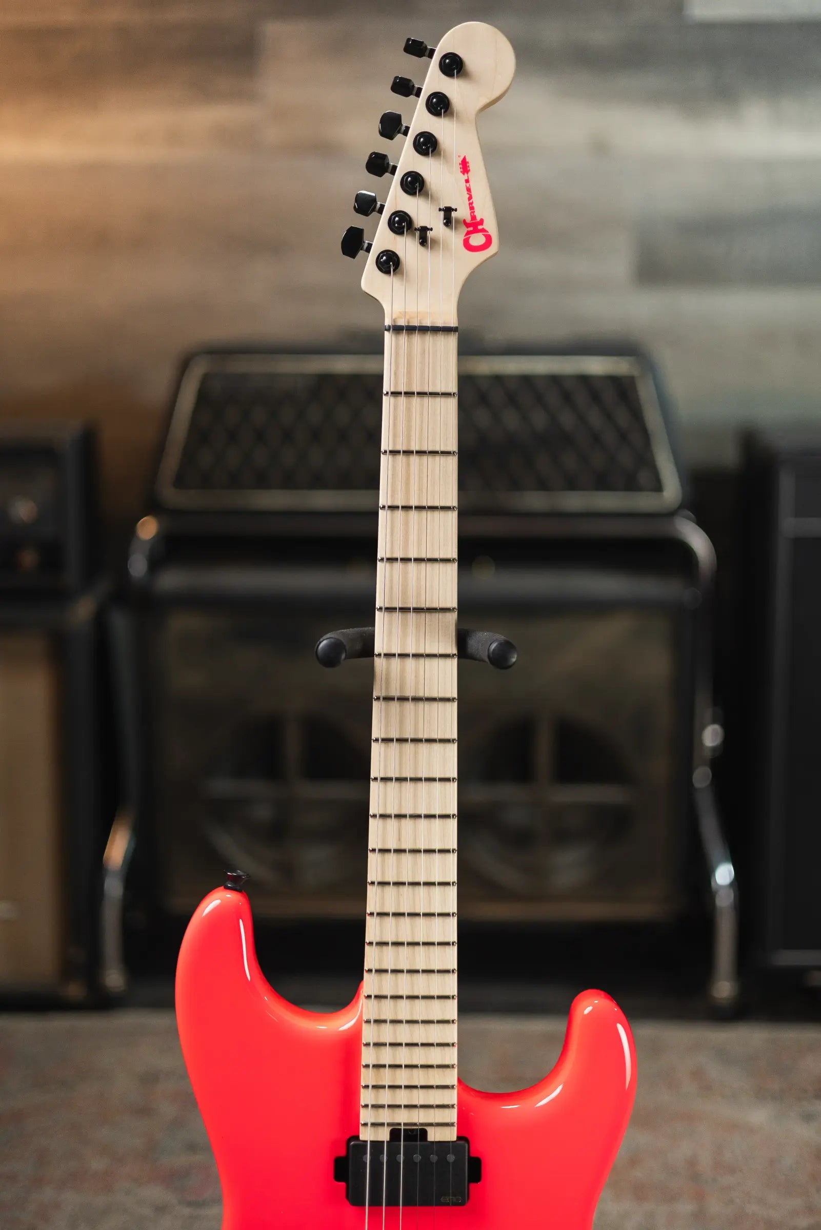 Charvel Sean Long Signature Pro-Mod San Dimas Style 1 HH HT M Electric Guitar - Neon Pink