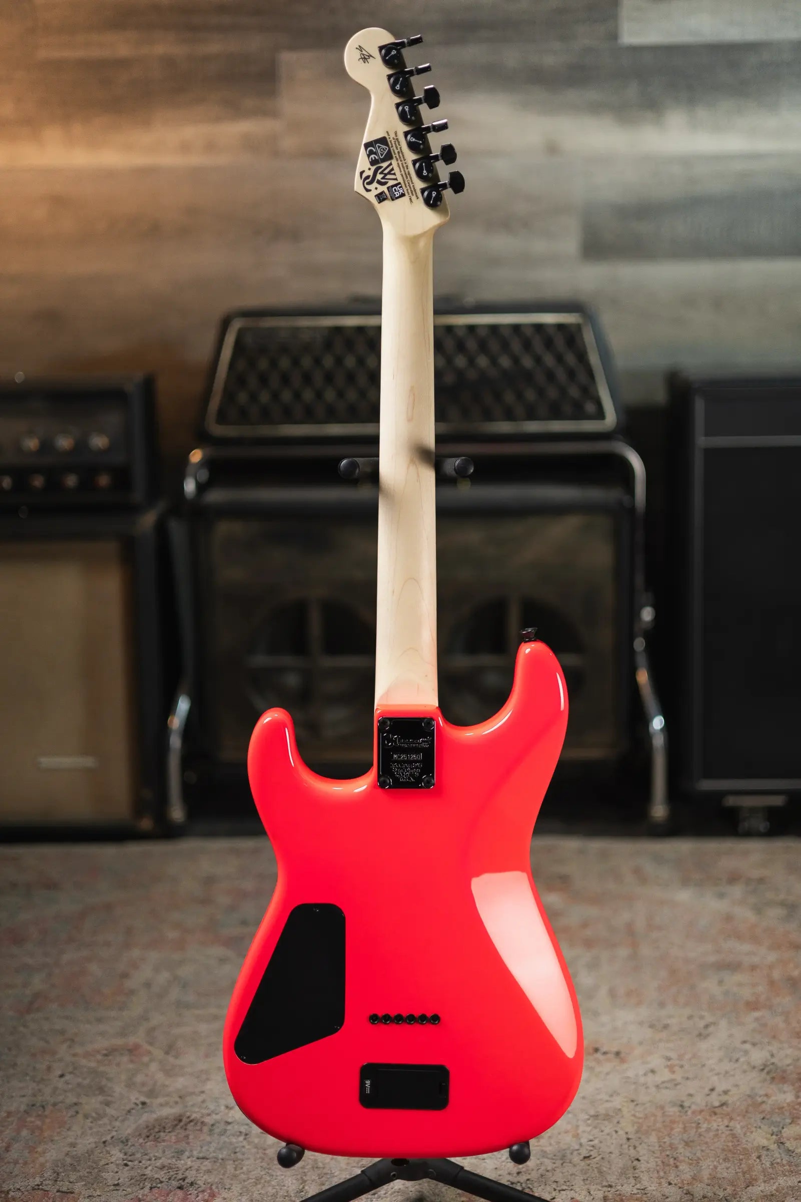 Charvel Sean Long Signature Pro-Mod San Dimas Style 1 HH HT M Electric Guitar - Neon Pink