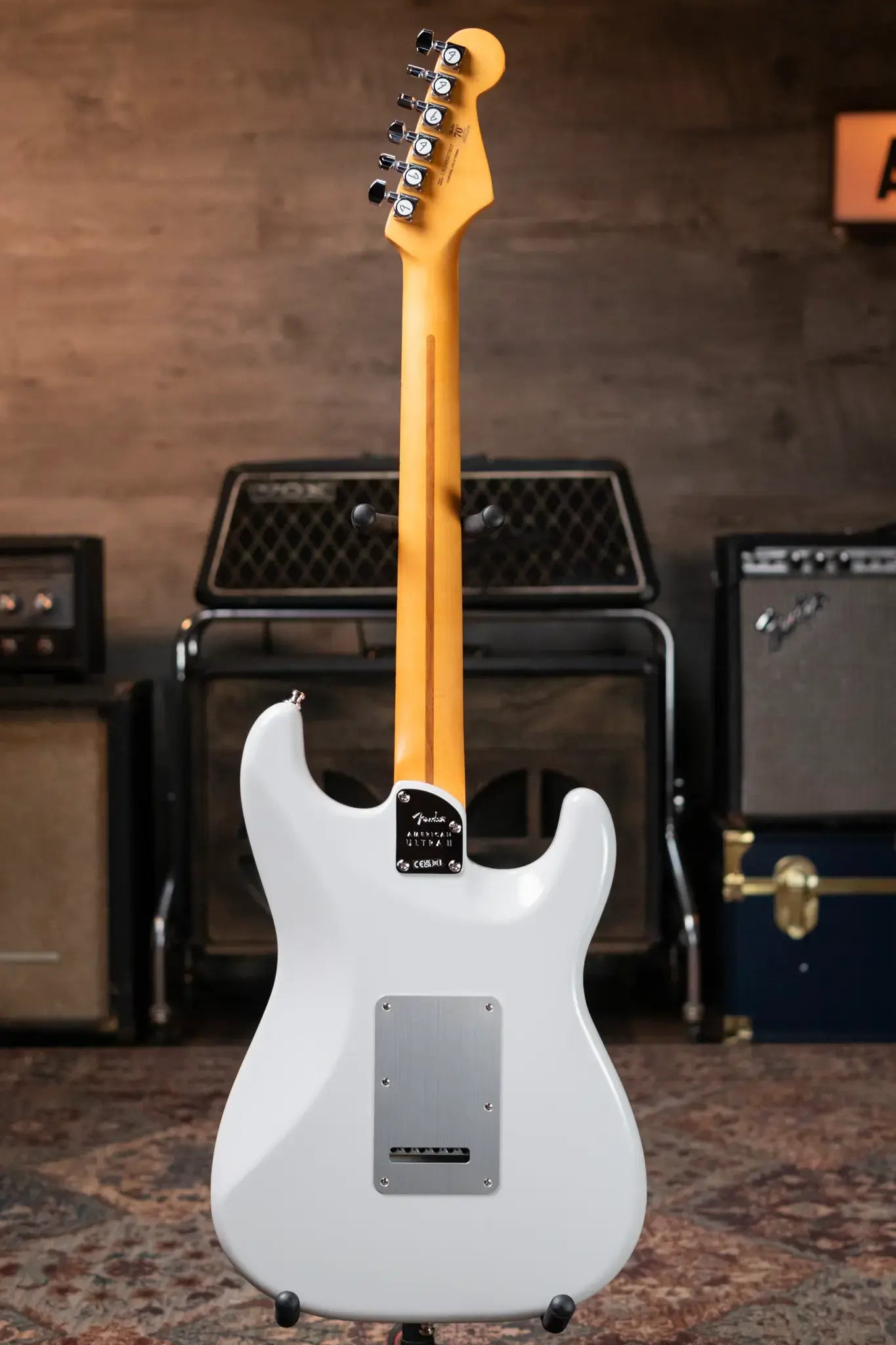 Fender American Ultra II Stratocaster Left Handed - Avalanche with Hardshell Case - Demo