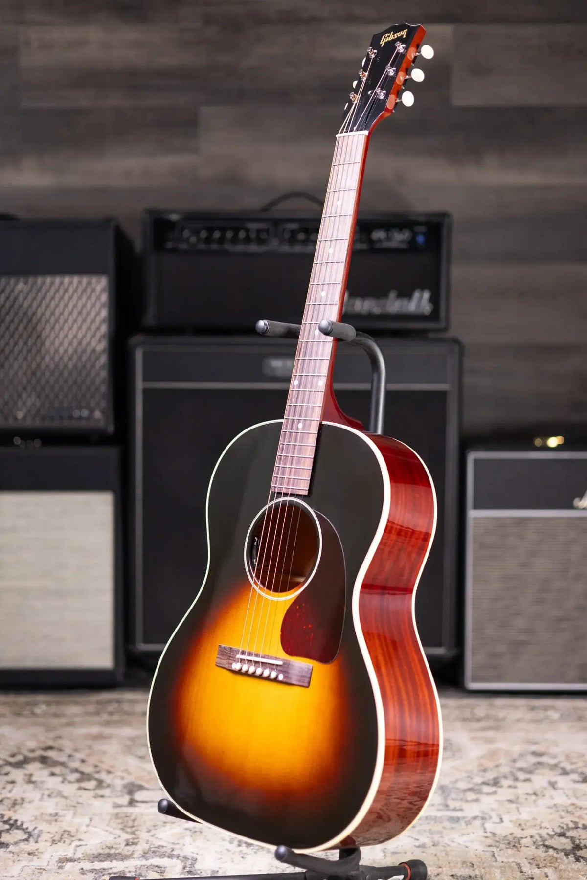 Gibson LG-2 50s Original HiFi DNA Acoustic/Electric Guitar - Vintage Sunburst with Hardshell Case