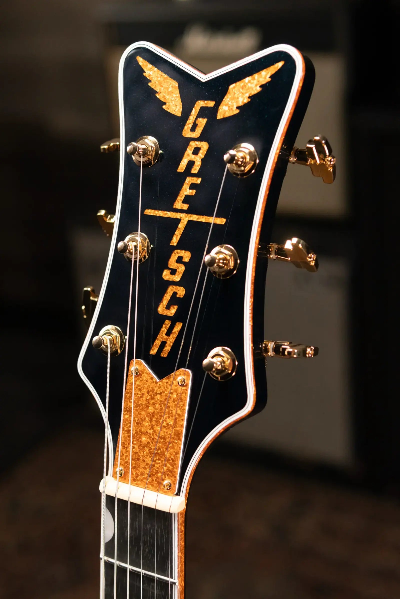 Gretsch Falcon Center Block LTD Electric Guitar with String-Thru Bigsby - Midnight Sapphire with Hardshell Case
