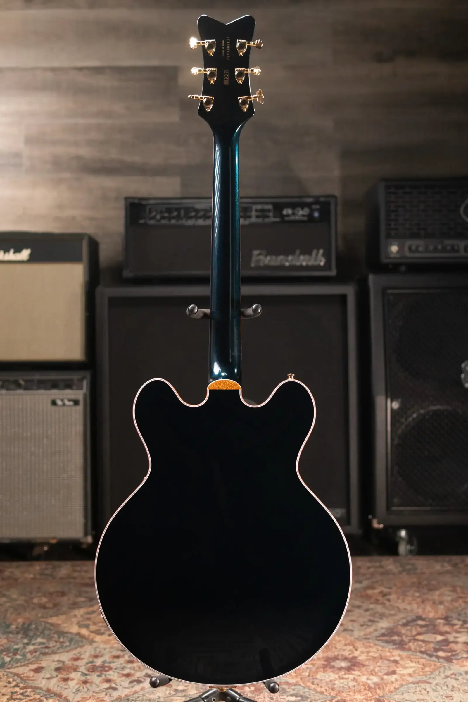 Gretsch Falcon Center Block LTD Electric Guitar with String-Thru Bigsby - Midnight Sapphire with Hardshell Case