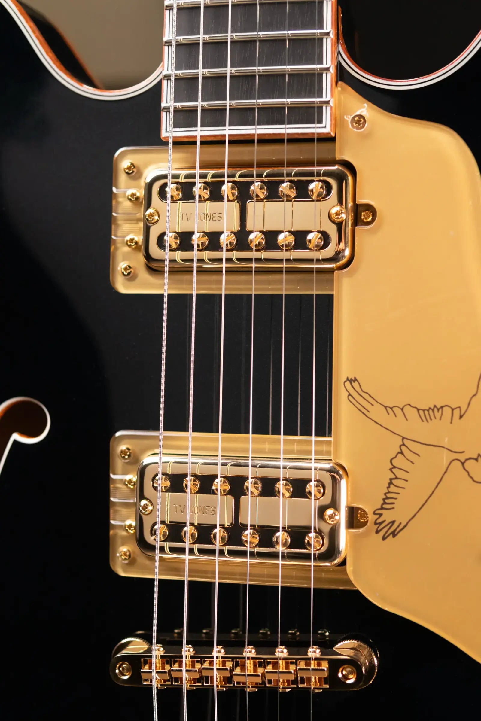 Gretsch Falcon Center Block LTD Electric Guitar with String-Thru Bigsby - Midnight Sapphire with Hardshell Case