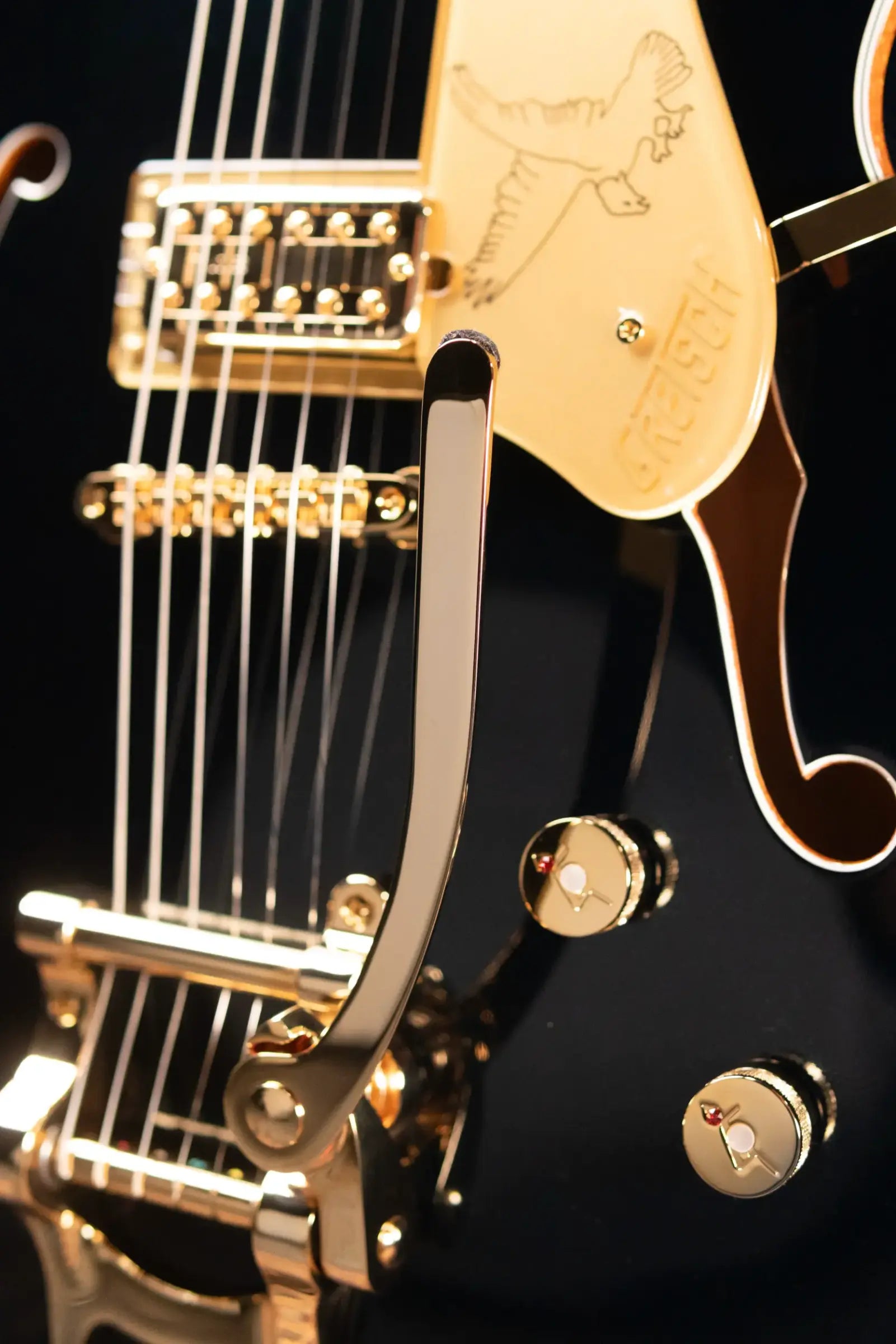Gretsch Falcon Center Block LTD Electric Guitar with String-Thru Bigsby - Midnight Sapphire with Hardshell Case
