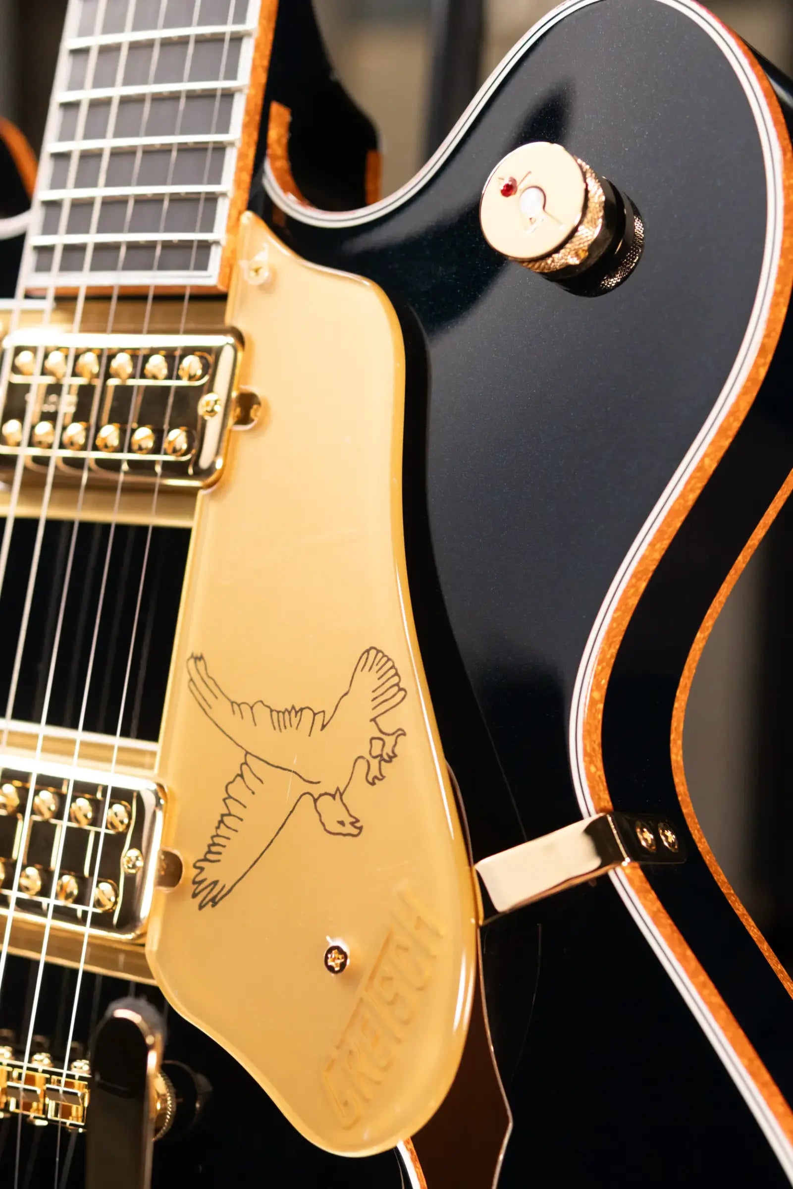 Gretsch Falcon Center Block LTD Electric Guitar with String-Thru Bigsby - Midnight Sapphire with Hardshell Case