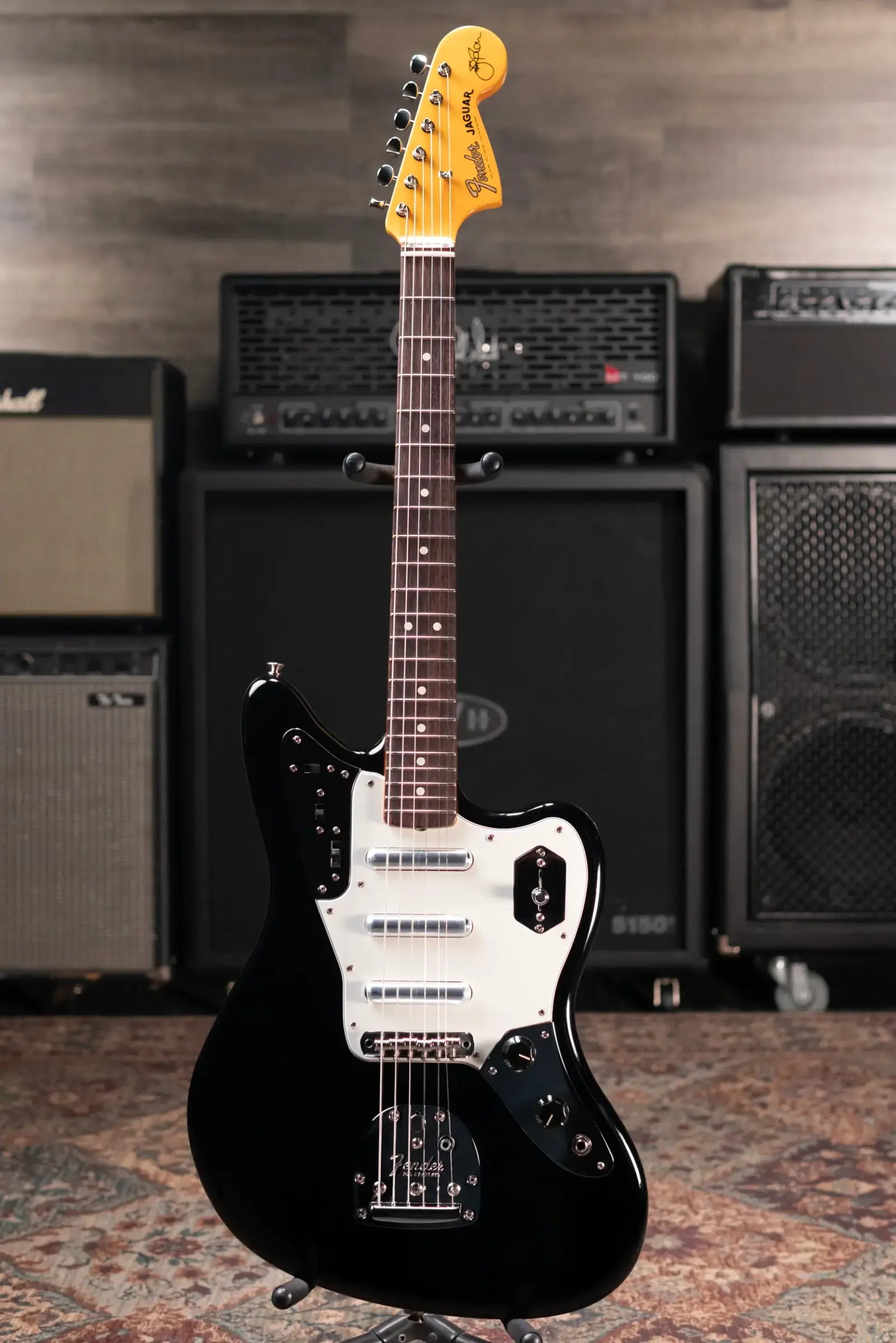 Fender Limited Edition Johnny Marr Signature Special Jaguar Electric Guitar - Black with Hardshell Case