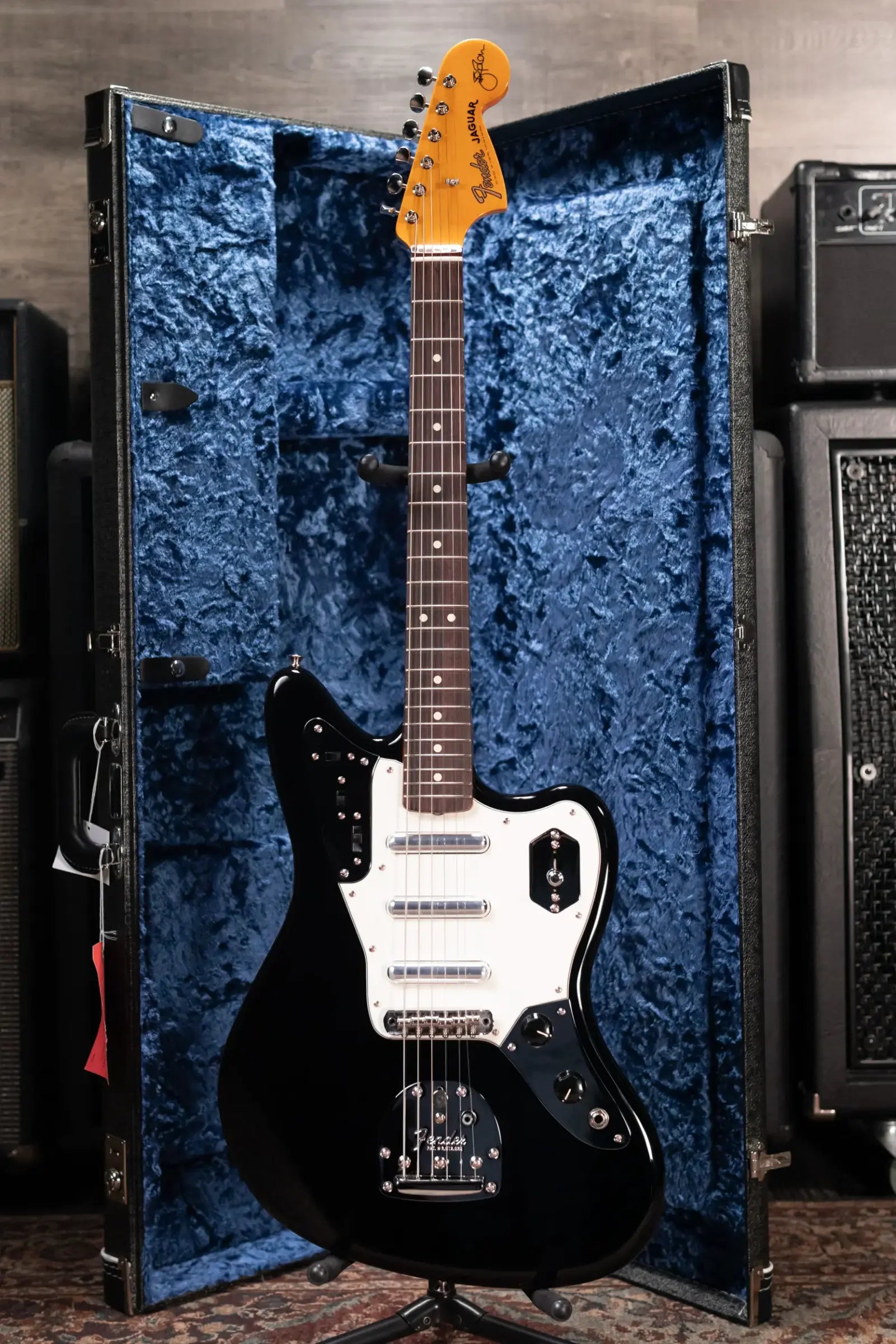 Fender Limited Edition Johnny Marr Signature Special Jaguar Electric Guitar - Black with Hardshell Case