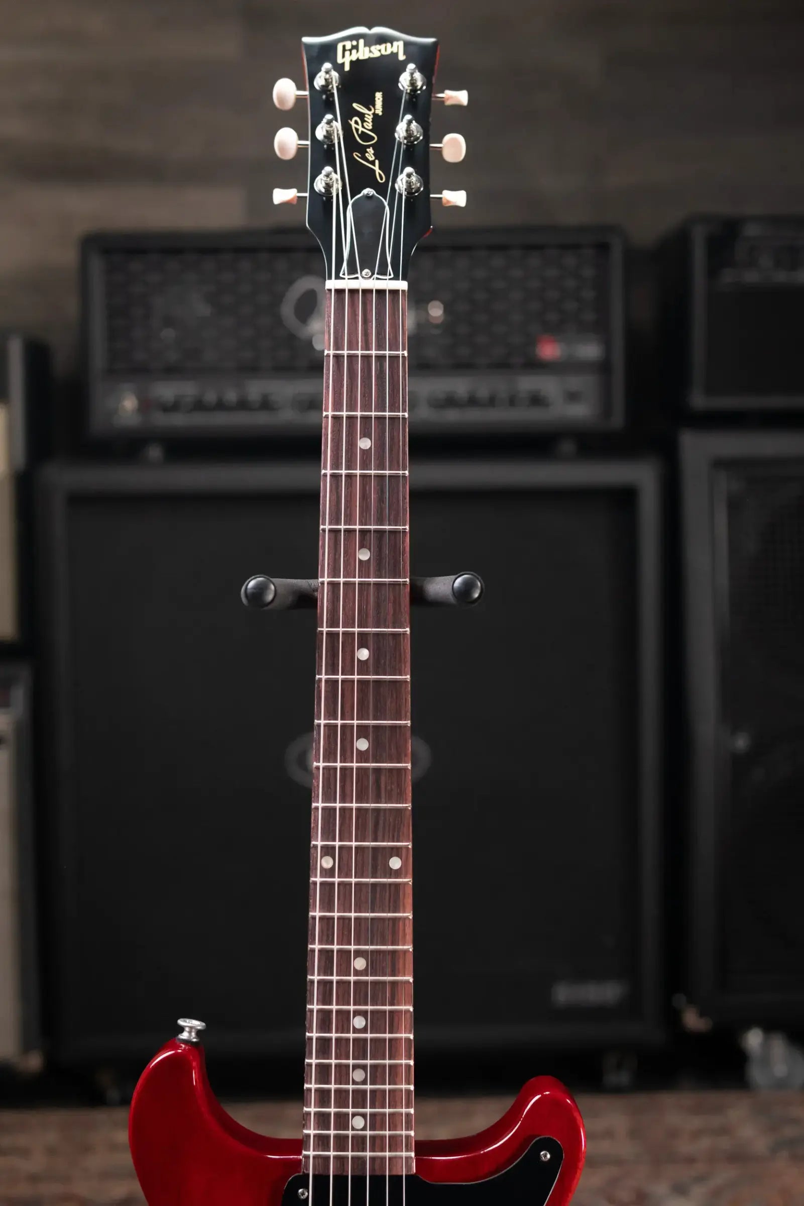 Gibson Les Paul Junior Double Cut Electric Guitar - Vintage Cherry with Hardshell Case