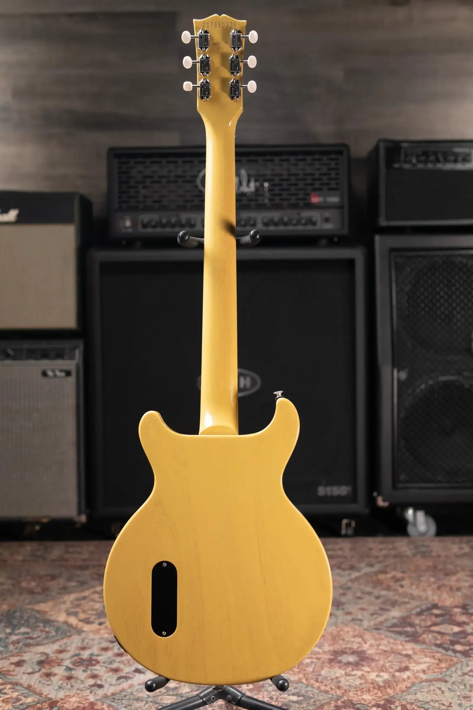 Gibson Les Paul Junior Double Cutaway Electric Guitar - TV Yellow with Hardshell Case