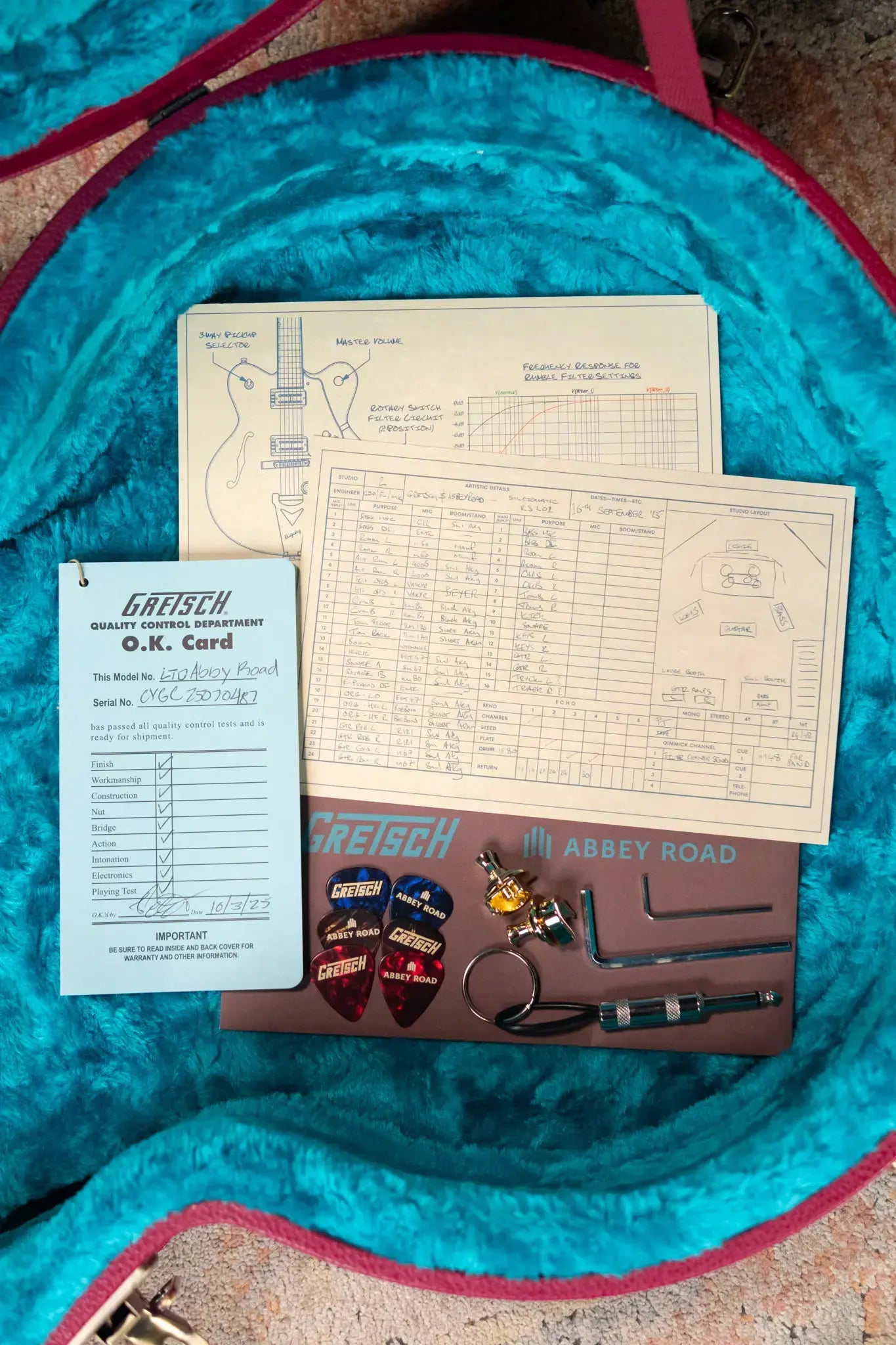 Gretsch Limited Edition Abbey Road Studiomatic Hollow Body with Bigsby Electric Guitar - Classic Walnut Stain with Hardshell Case