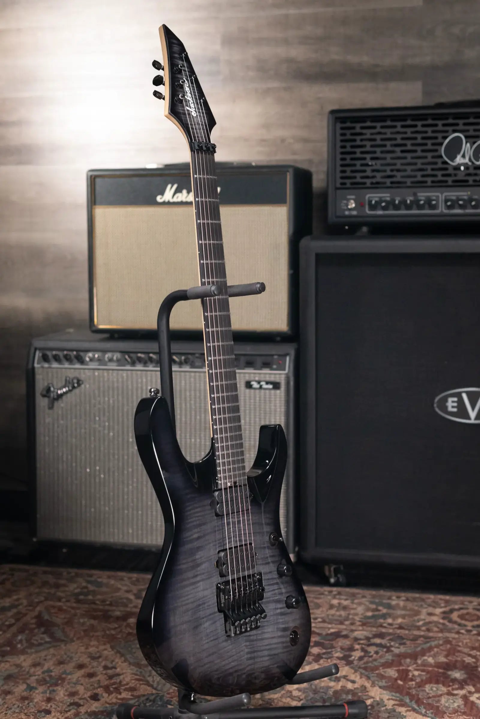 Jackson Pro Plus Series Signature Chris Broderick Soloist 6 Electric Guitar - Transparent Black with Soft Case