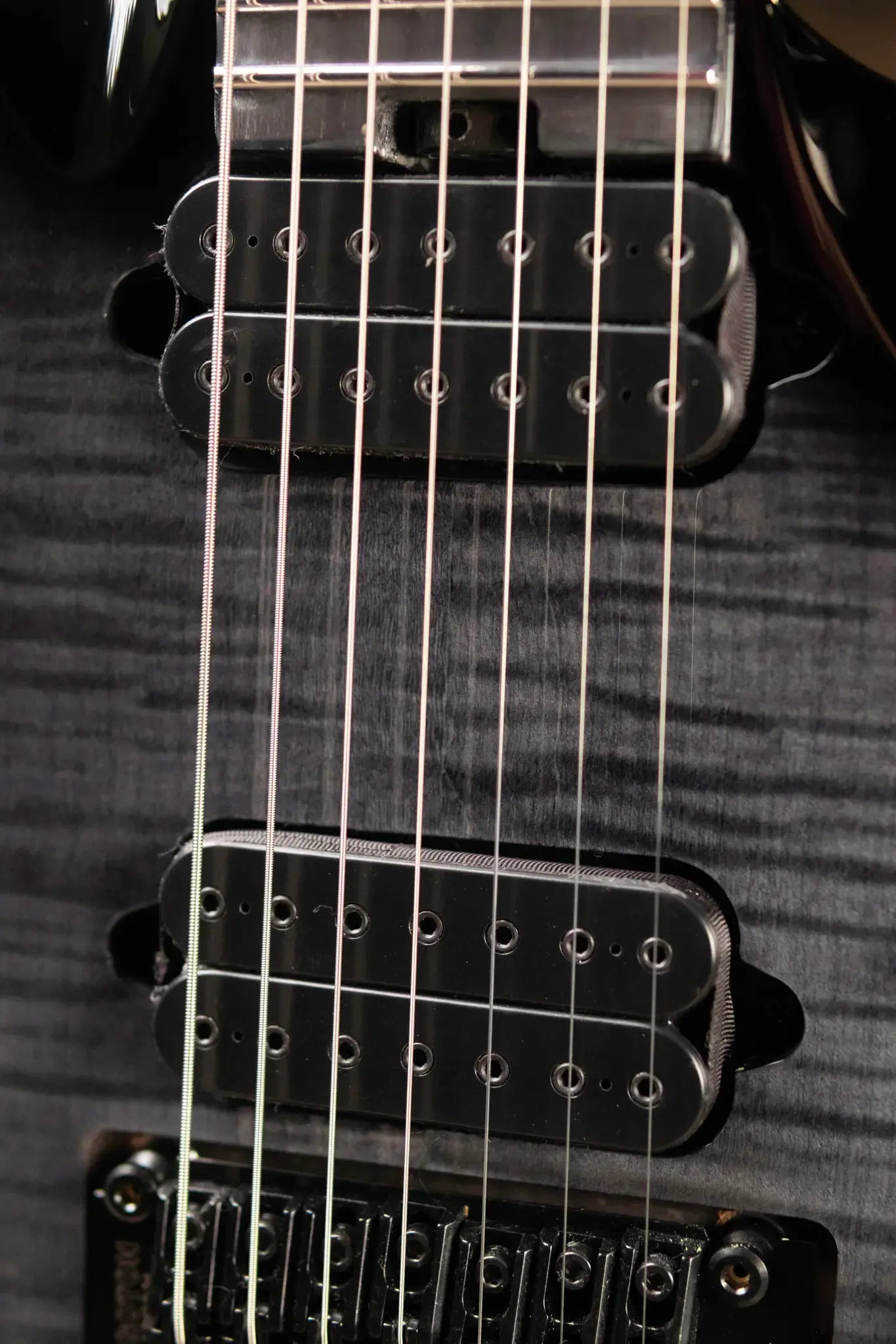 Jackson Pro Plus Series Signature Chris Broderick Soloist 7 String Electric Guitar - Transparent Black with Foam Core Case