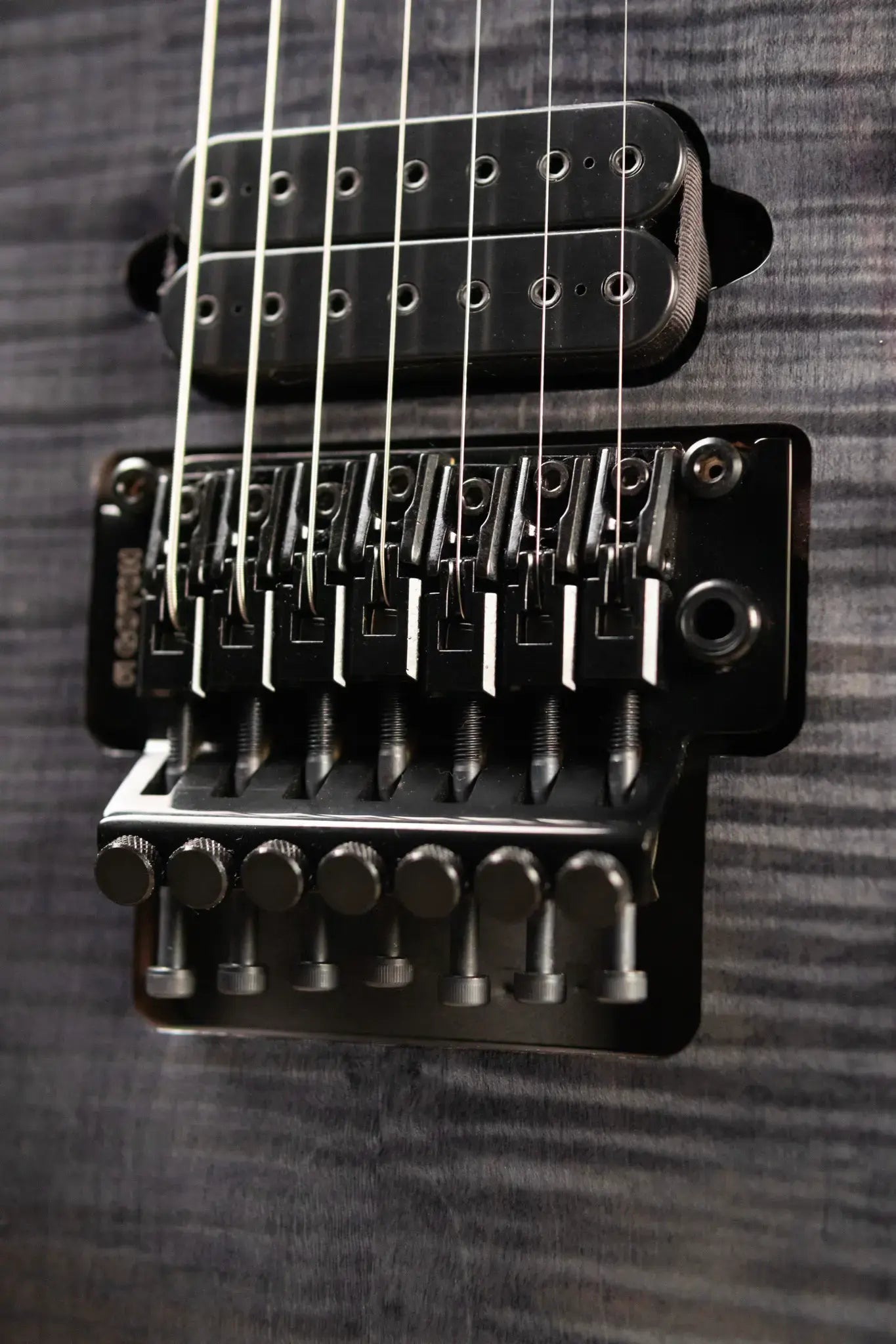 Jackson Pro Plus Series Signature Chris Broderick Soloist 7 String Electric Guitar - Transparent Black with Foam Core Case