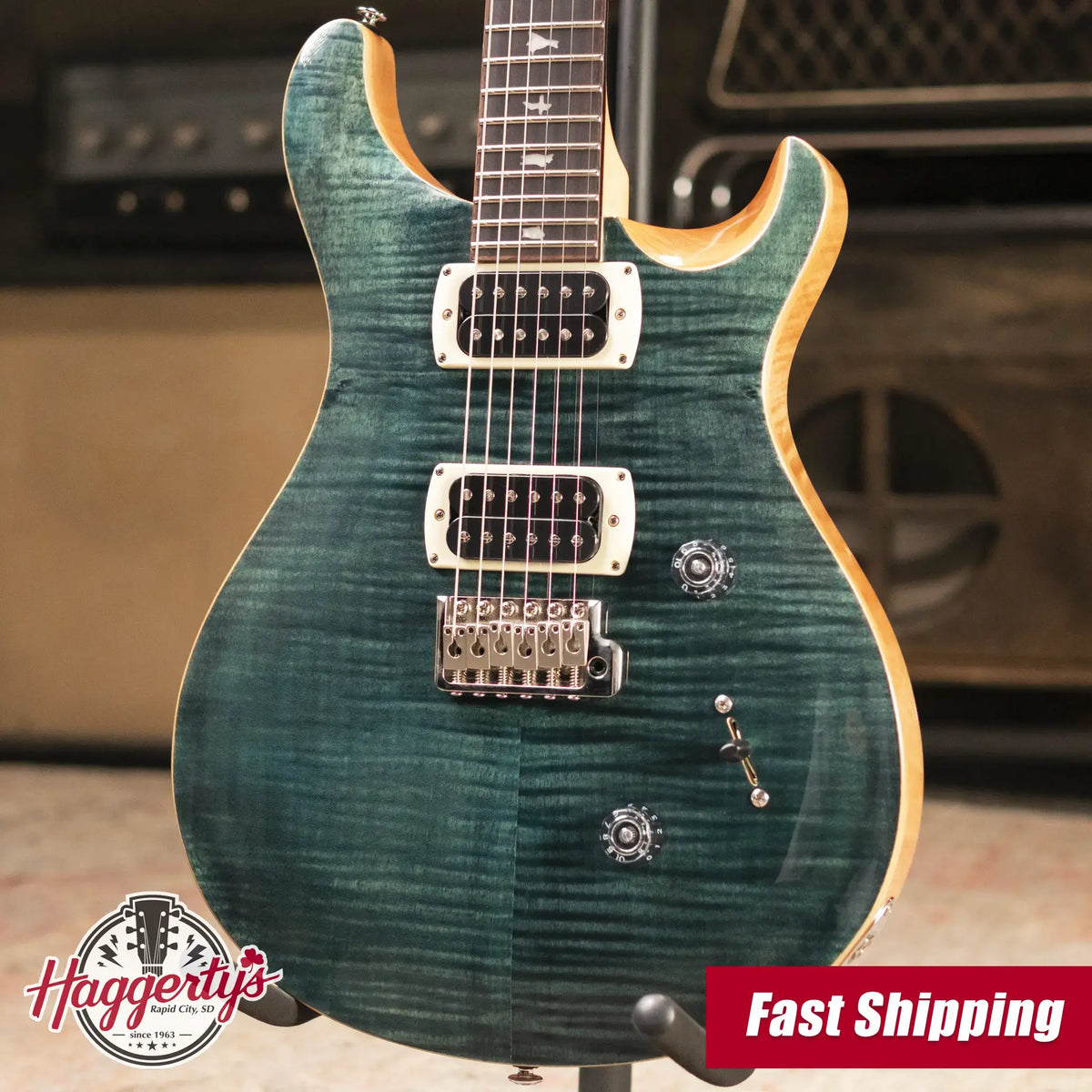 PRS SE Custom 24 Electric Guitar - Slate Blue with Gig Bag