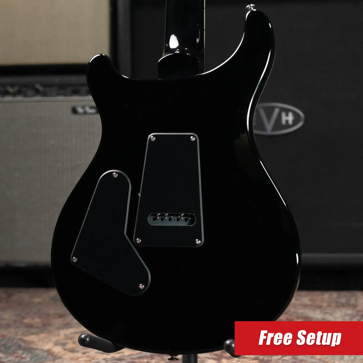 PRS SE Custom 24 Quilt Package Electric Guitar - Teal Black with Gig Bag - Demo