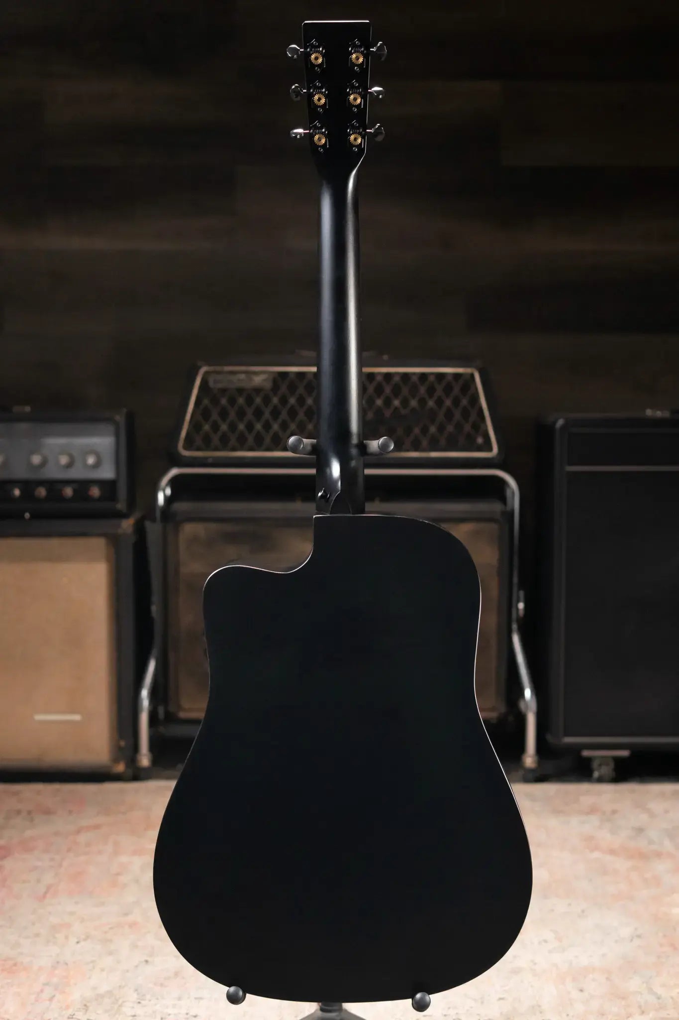 Martin DC-10E Modern Dreadnought Acoustic/Electric Guitar - Black with Gig Bag