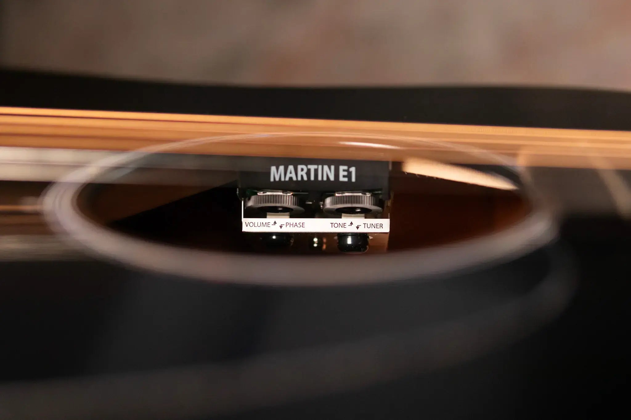 Martin DC-10E Modern Dreadnought Acoustic/Electric Guitar - Black with Gig Bag