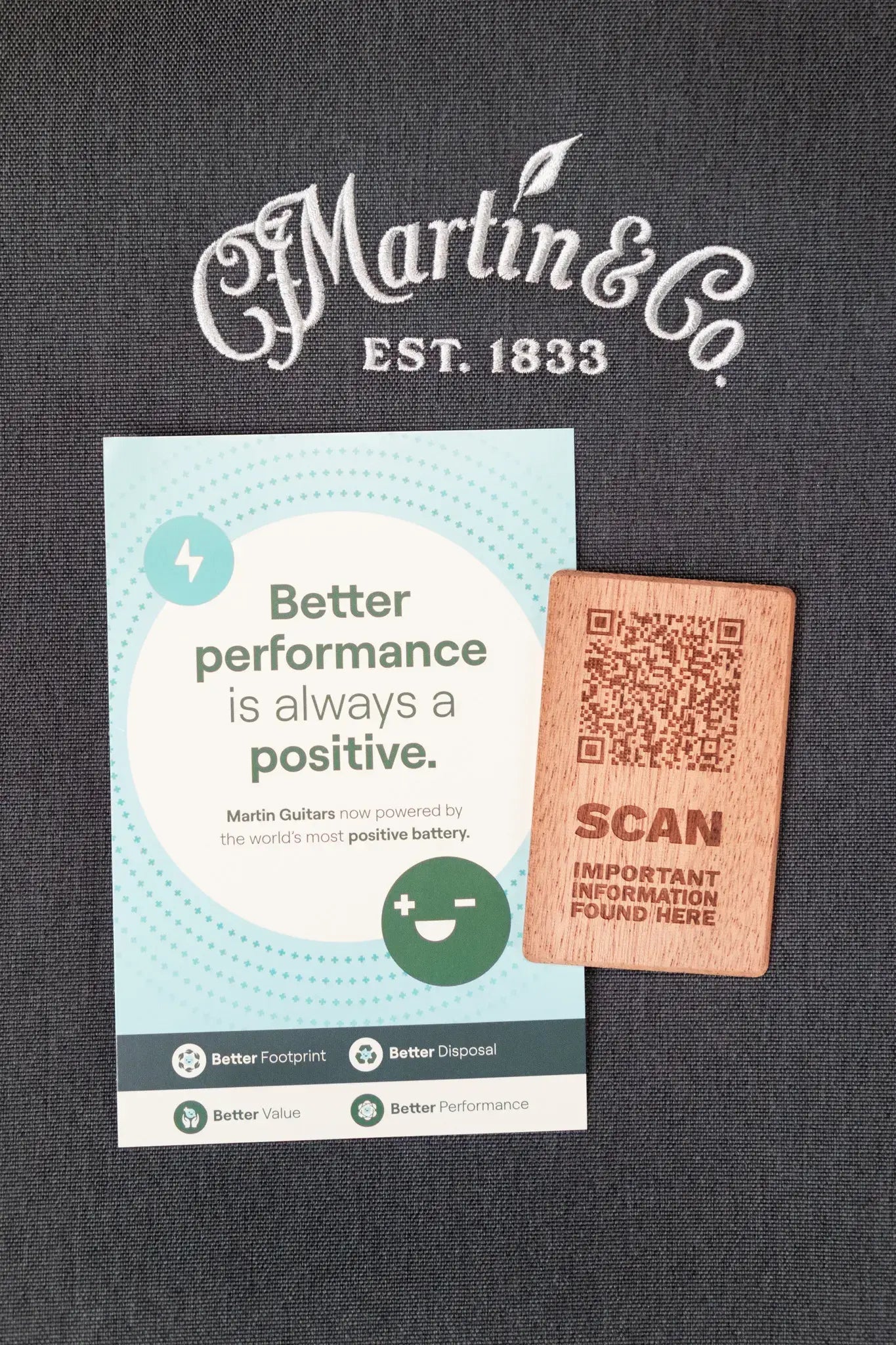 Martin DC-10E Modern Dreadnought Acoustic/Electric Guitar - Black with Gig Bag