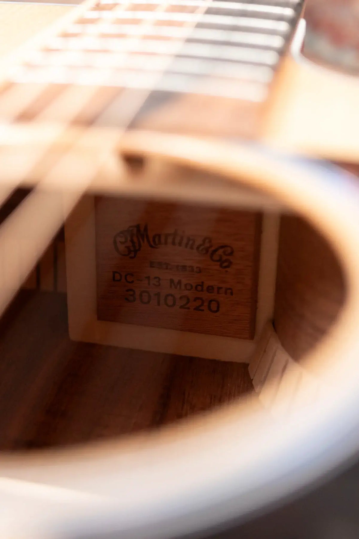 Martin DC-13E Modern Dreadnought Acoustic/Electric Guitar - Spruce/Koa with Gig Bag - Demo
