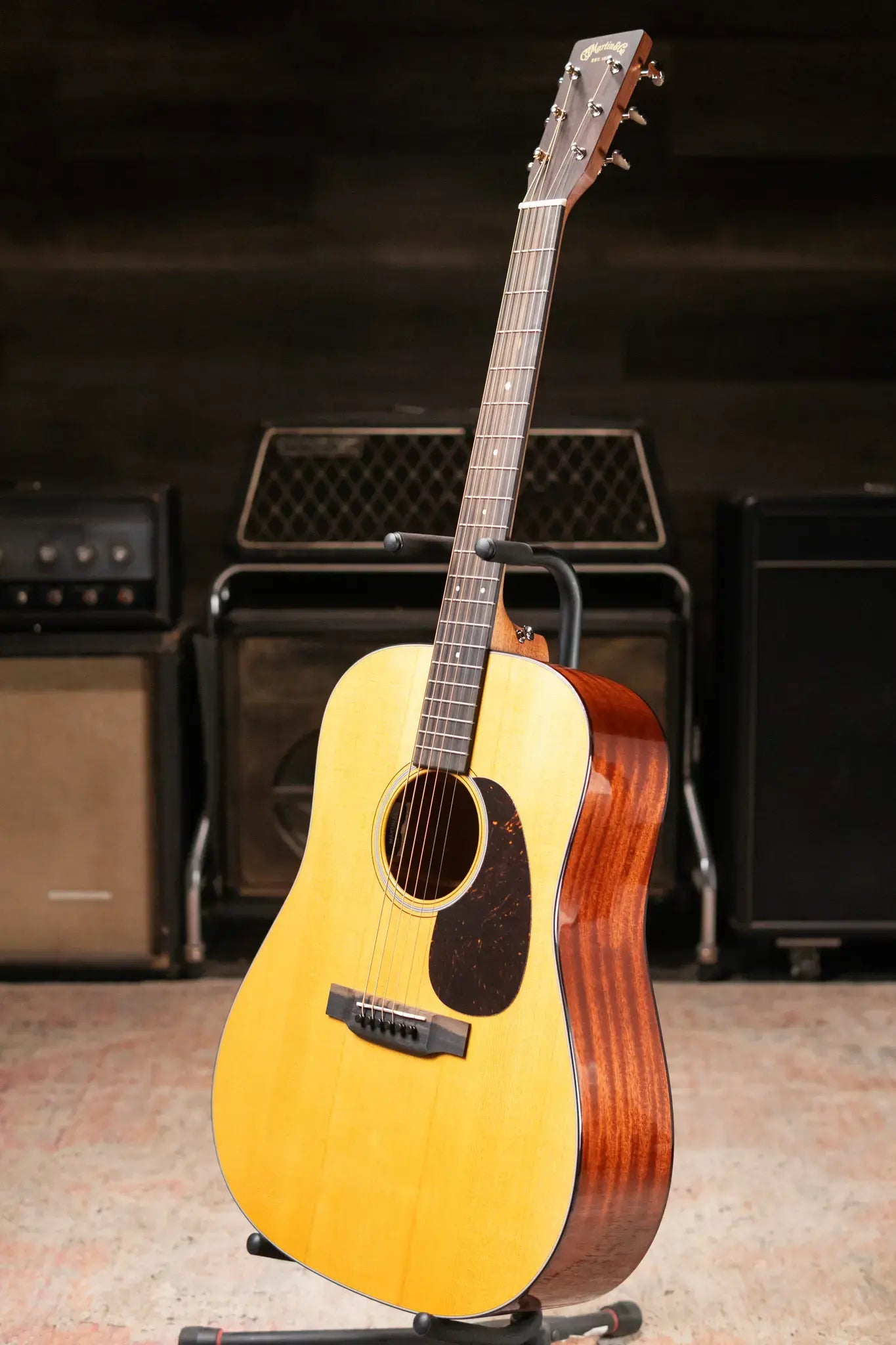 Martin D-12E Retro Dreadnought Acoustic/Electric Guitar - Spruce/Sapele with Gig Bag