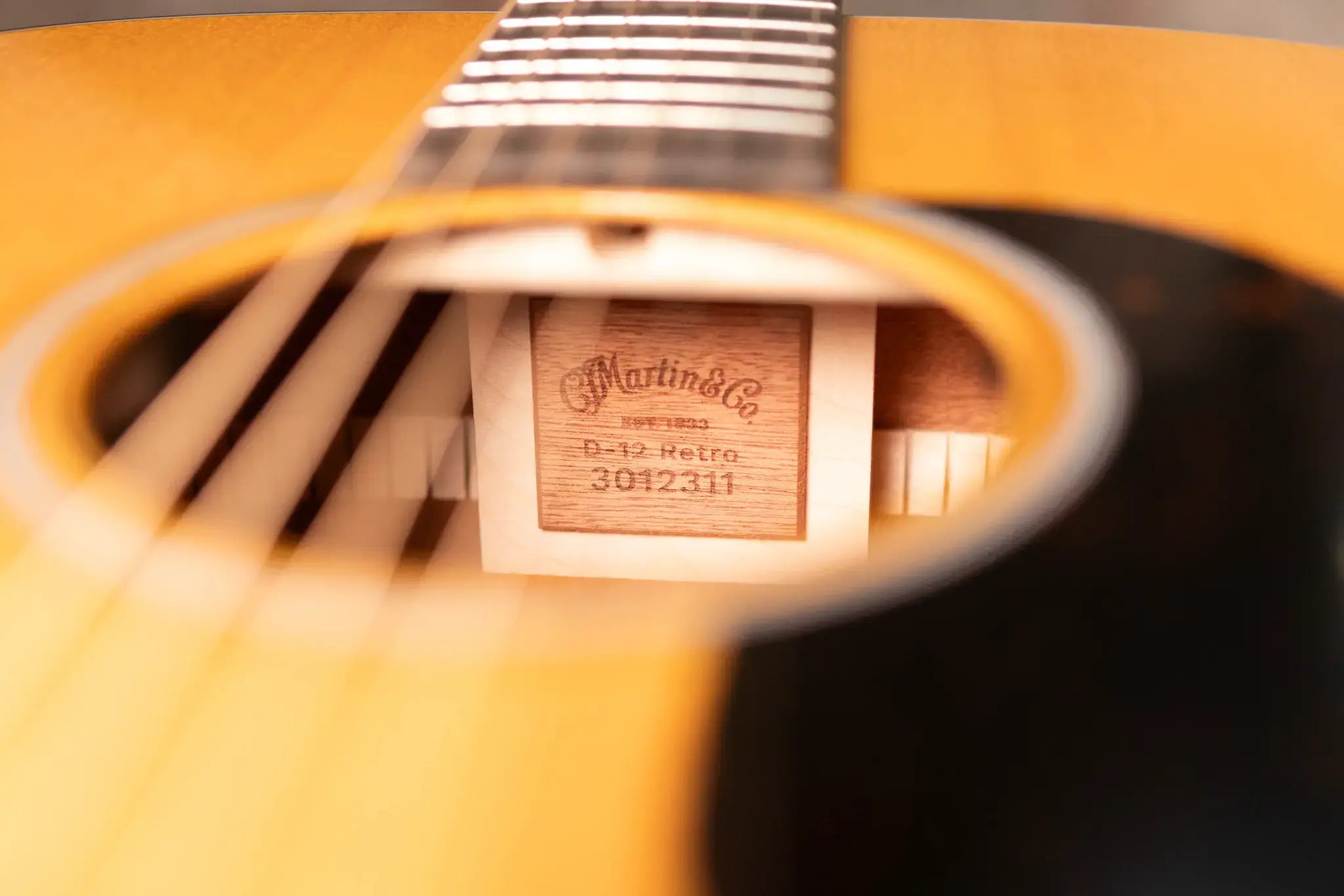 Martin D-12E Retro Dreadnought Acoustic/Electric Guitar - Spruce/Sapele with Gig Bag