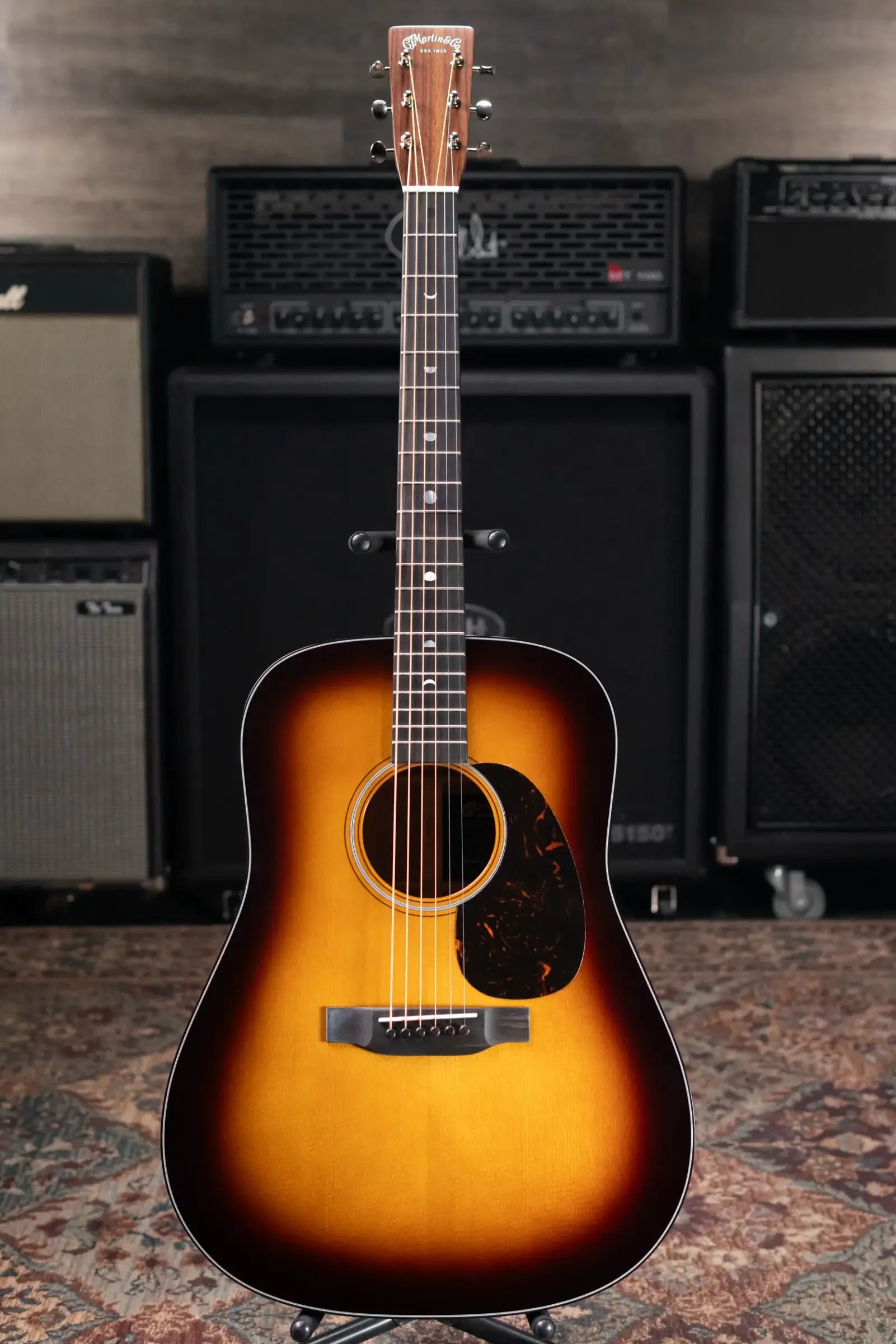 Martin D-18 Molly Tuttle Signature Dreadnought Acoustic Guitar - Vintage Sunburst with Hardshell Case