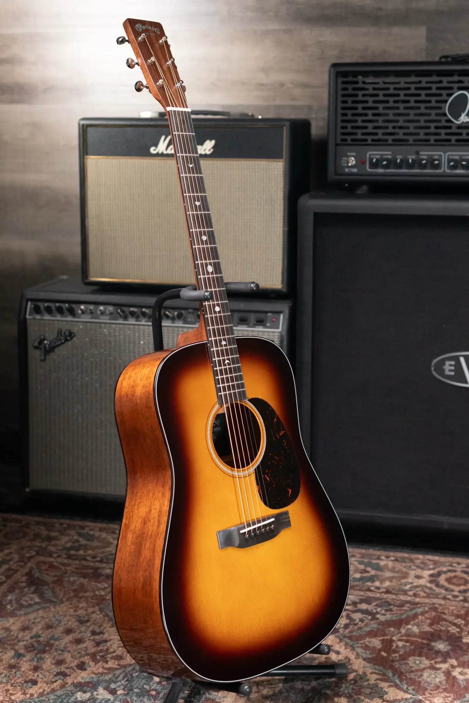 Martin D-18 Molly Tuttle Signature Dreadnought Acoustic Guitar - Vintage Sunburst with Hardshell Case