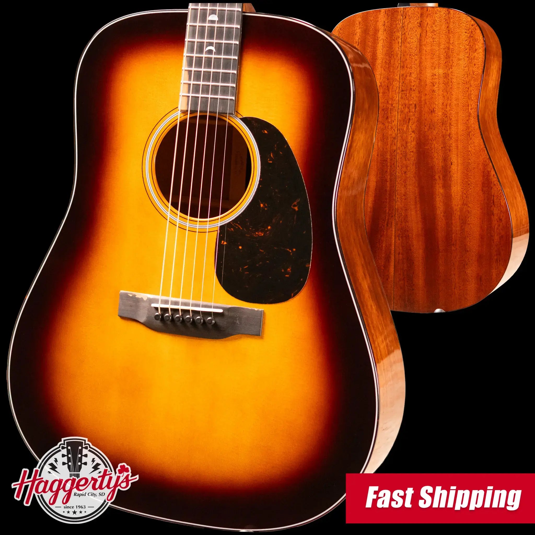 Martin D-18 Molly Tuttle Signature Acoustic Guitar - Vintage Sunburst with Hardshell Case