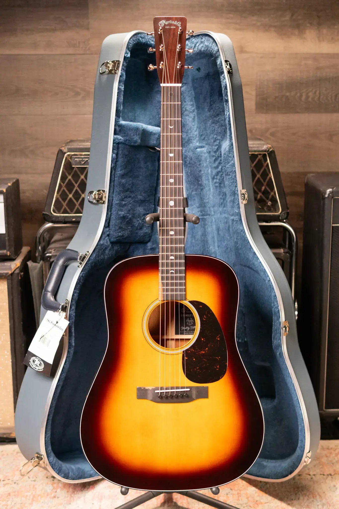 Martin D-18 Molly Tuttle Signature Acoustic Guitar - Vintage Sunburst with Hardshell Case