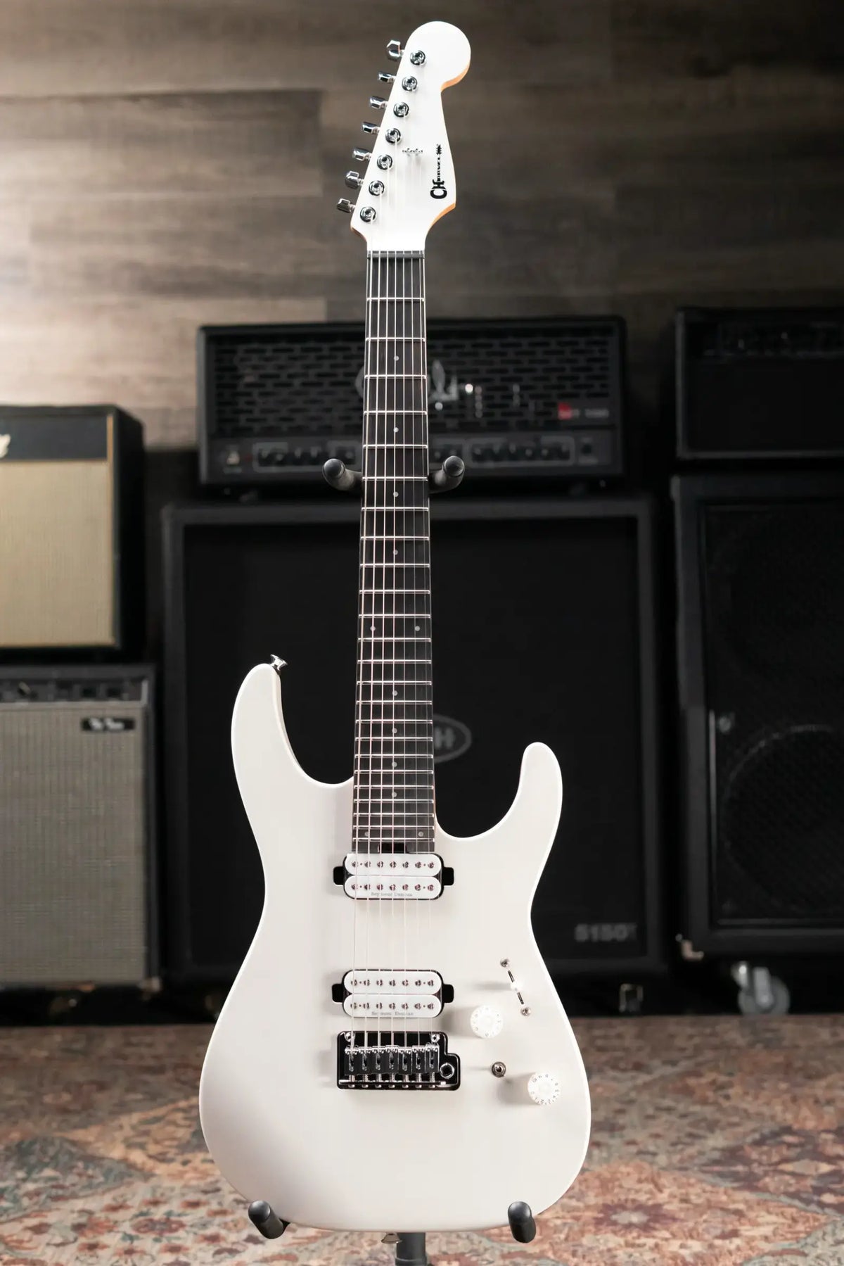 Charvel Pro-Mod Plus Limited Edition DK24-7 HH 2PT EB 7-String Electric Guitar - Celestial Silk with Gig Bag - Demo